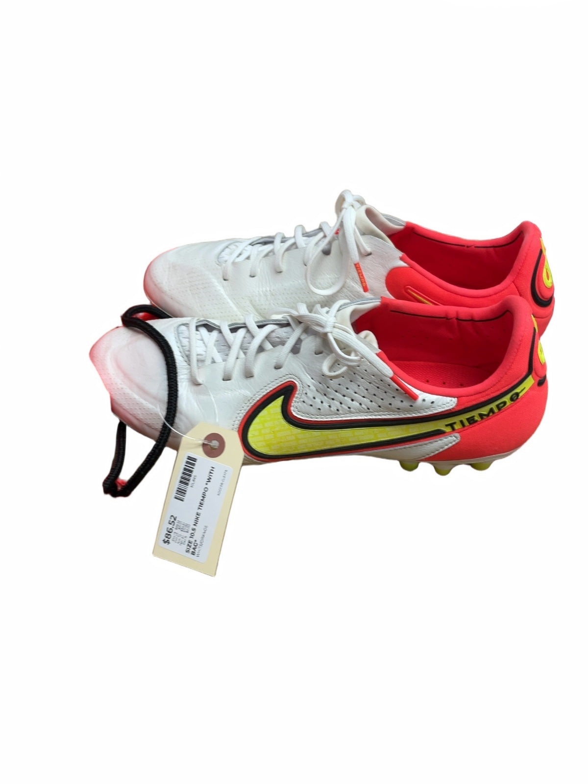 Nike Tiempo Legend Soccer Cleats Size 10.5 With Bag