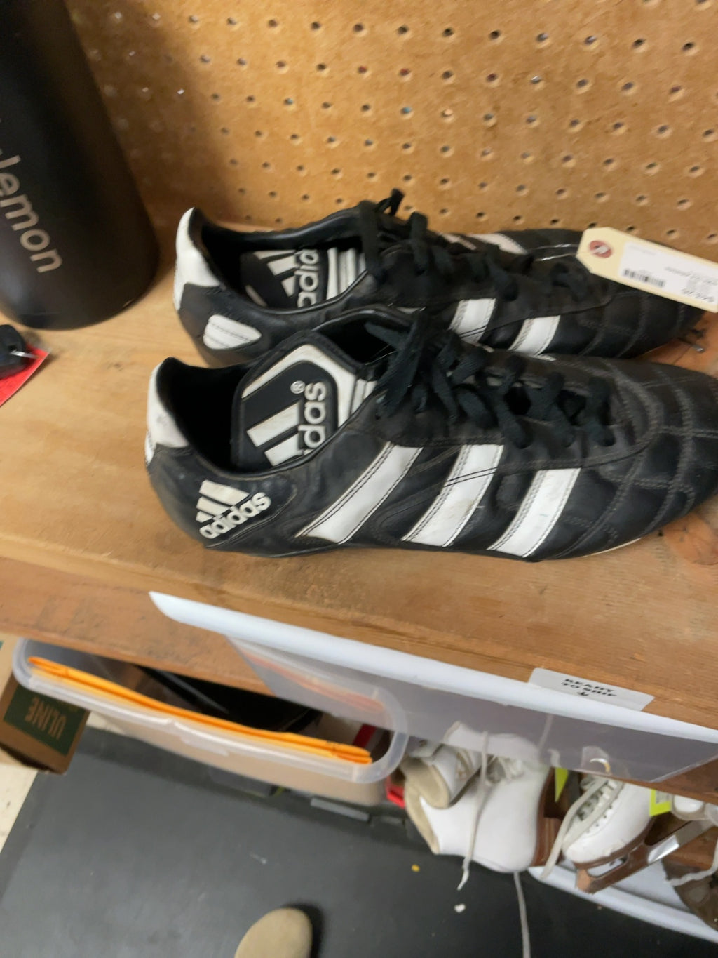 Adidas Soccer Cleats Size 12.5 Black/White