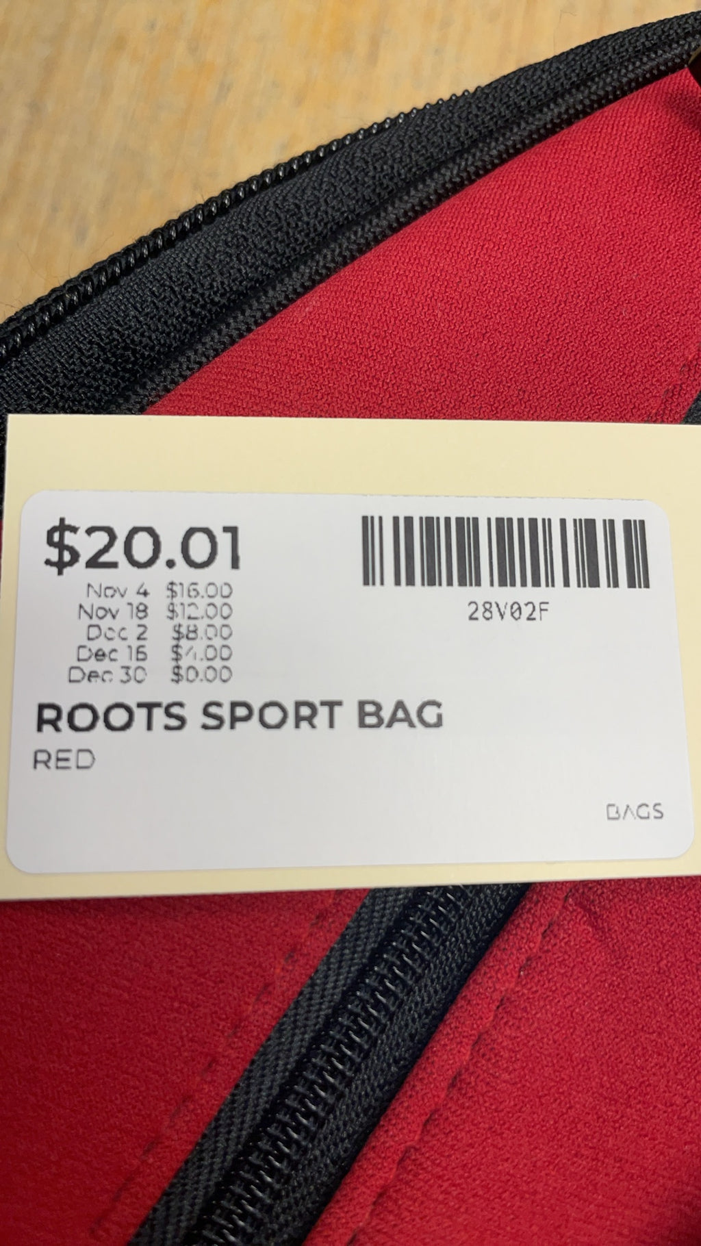 Roots Sport Sling Camera Bag Red