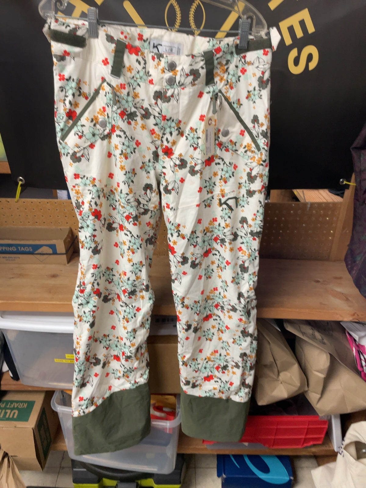 Kari Traa Floral Snow Pants Size L