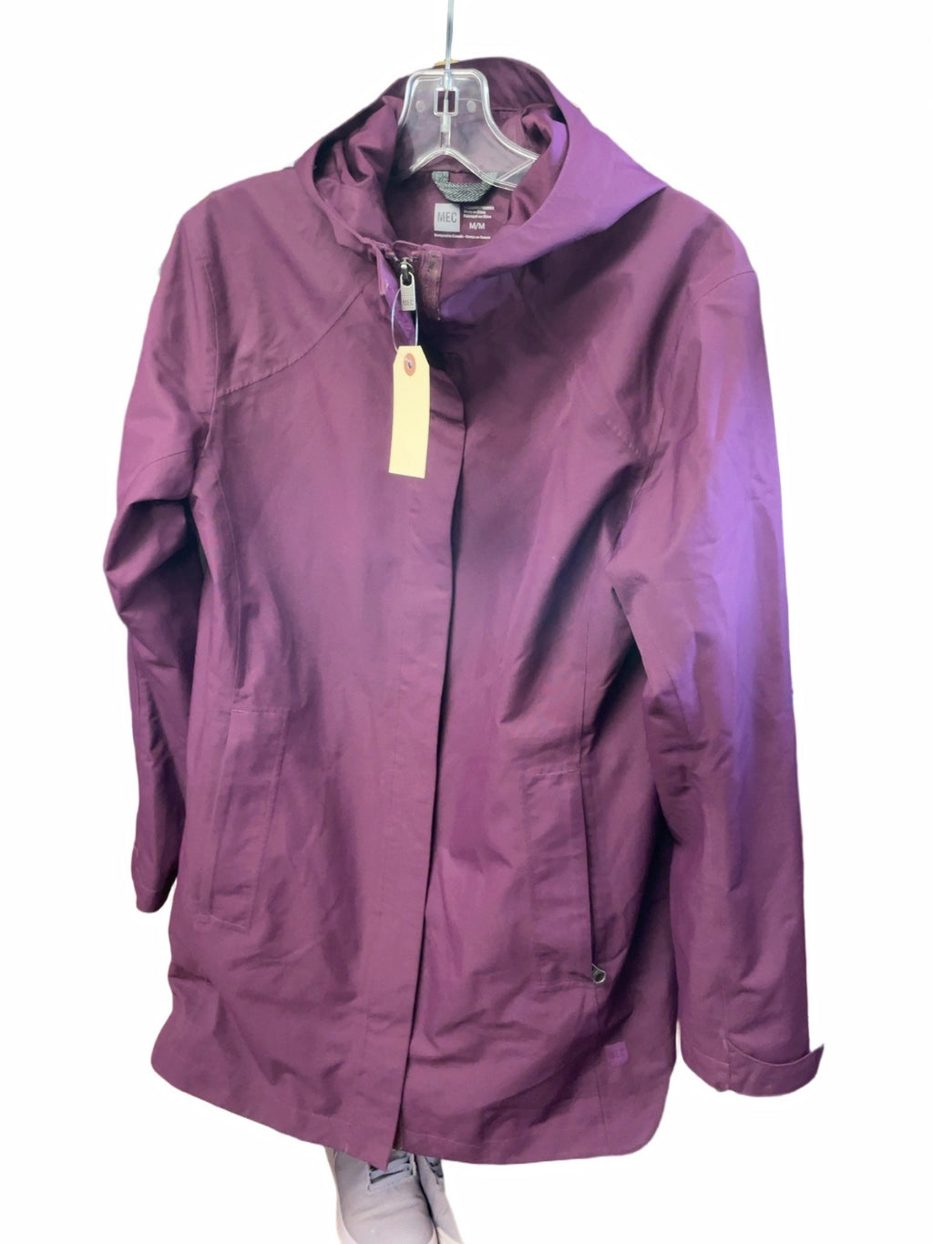 MEC Rain Jacket Size M Purple