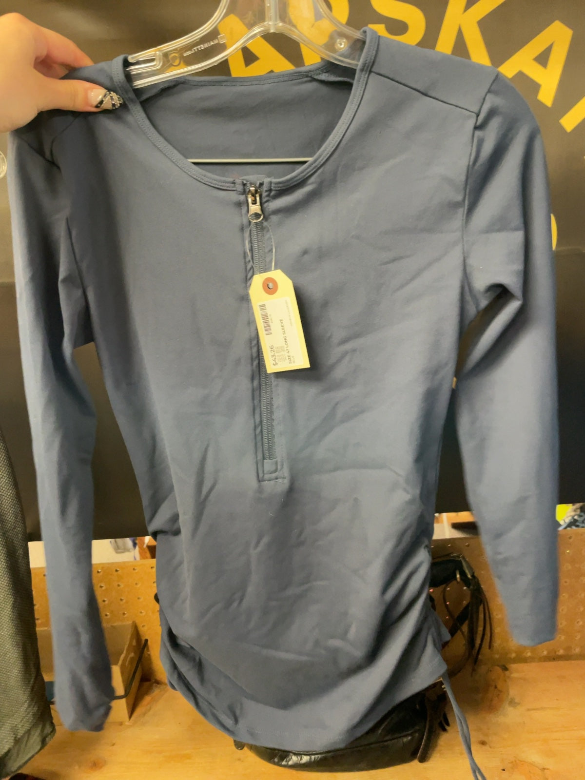 Lululemon Half Zip Cinched Long Sleeve Top Size 4