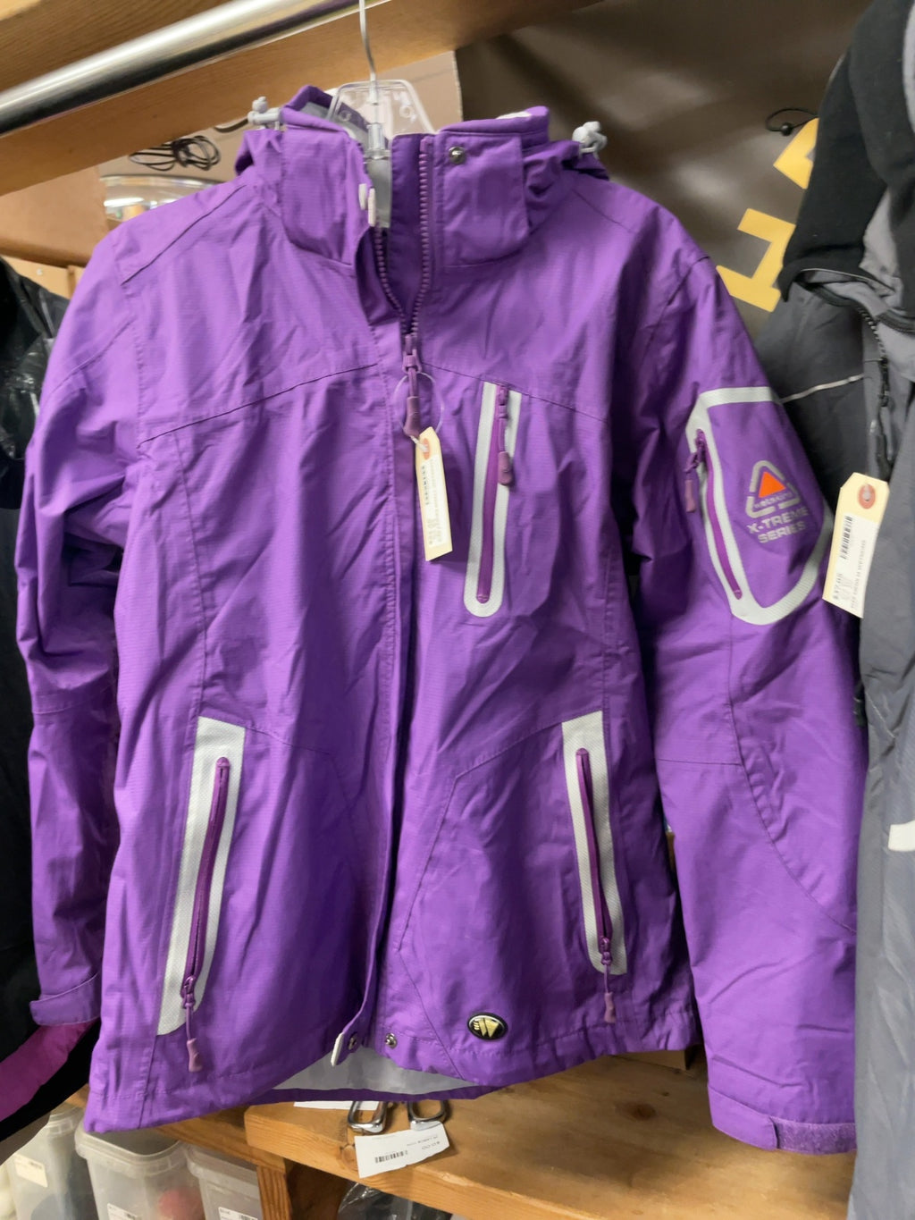 Wetskins X-Treme Series Size Small Hooded Rain Jacket Purple