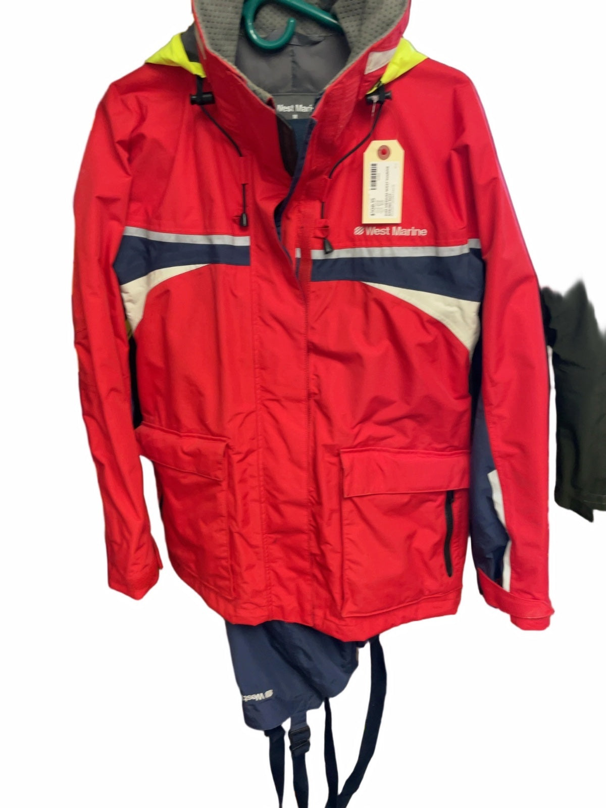 West Marine Sailing Suit Size M Red/Navy