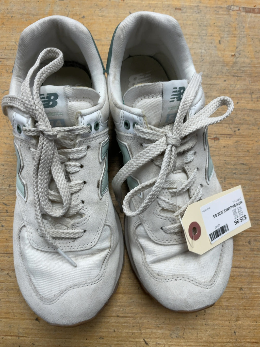 New Balance 574 Size 8.5 US Grey/Teal Sneakers