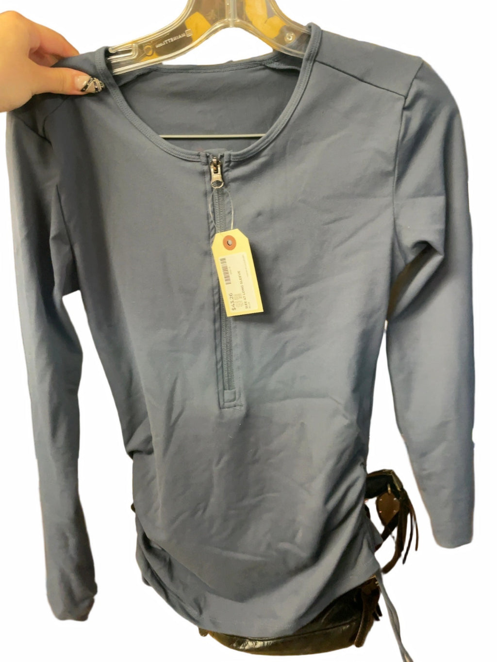 Lululemon Half Zip Cinched Long Sleeve Top Size 4