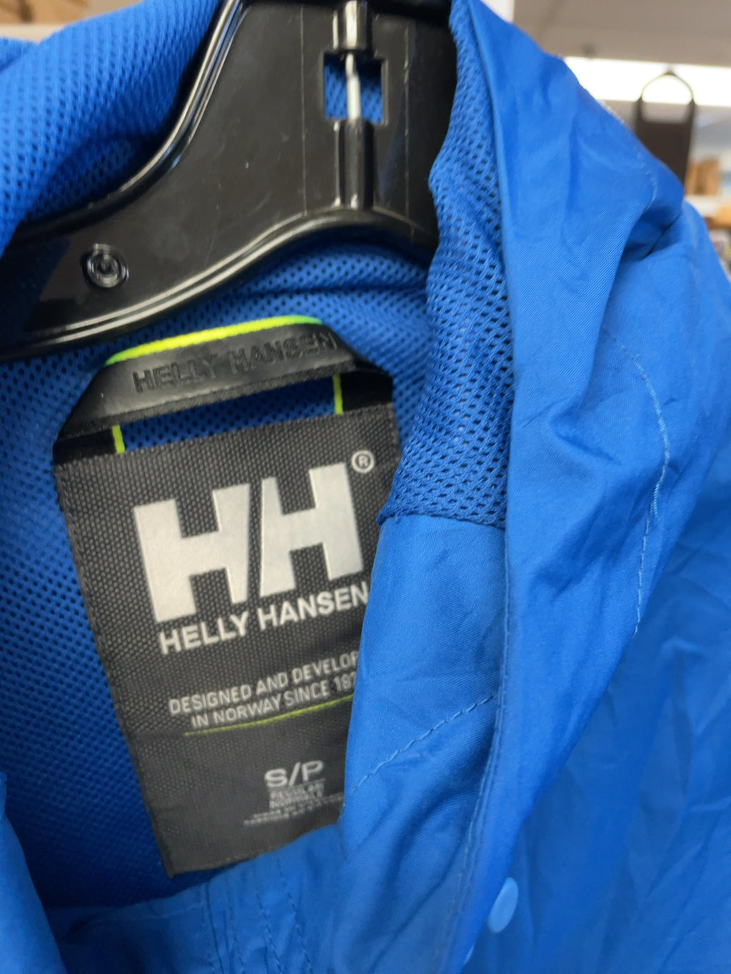 Helly Hansen Size S/P Rain Jacket Blue