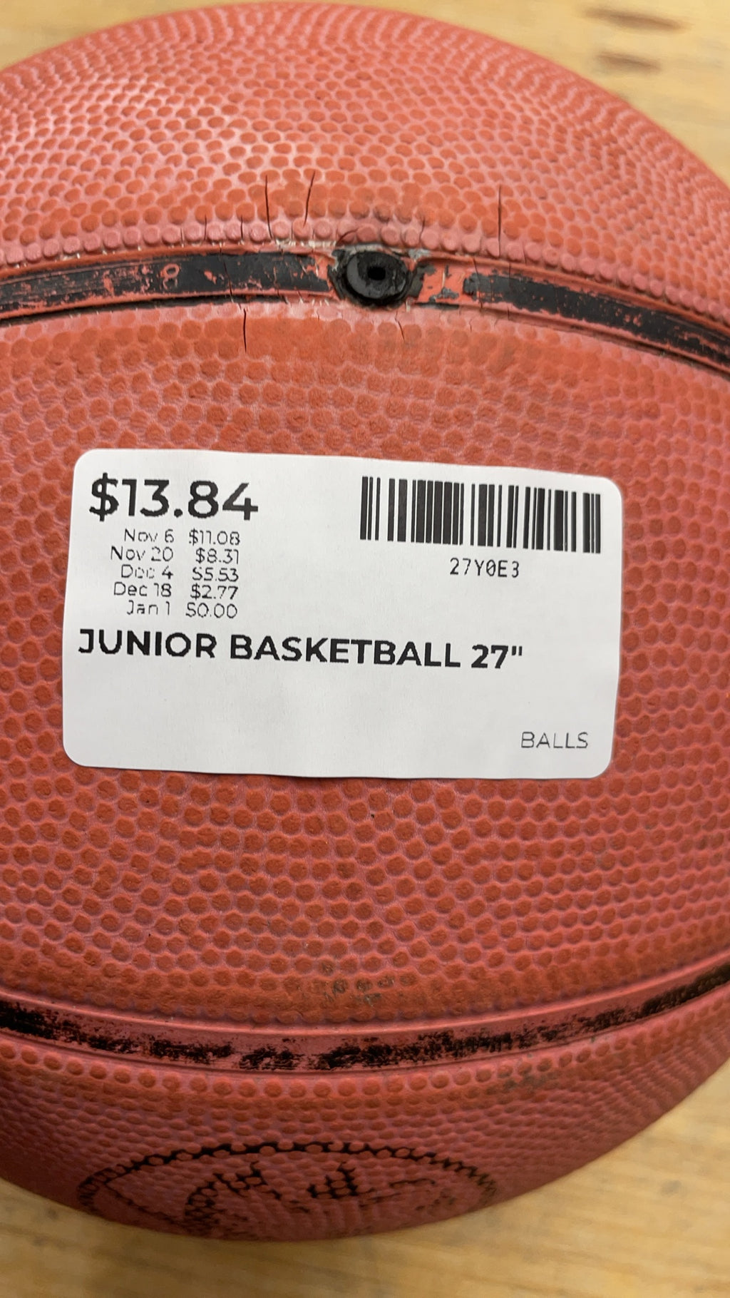 Wiszfully Junior Basketball 27"