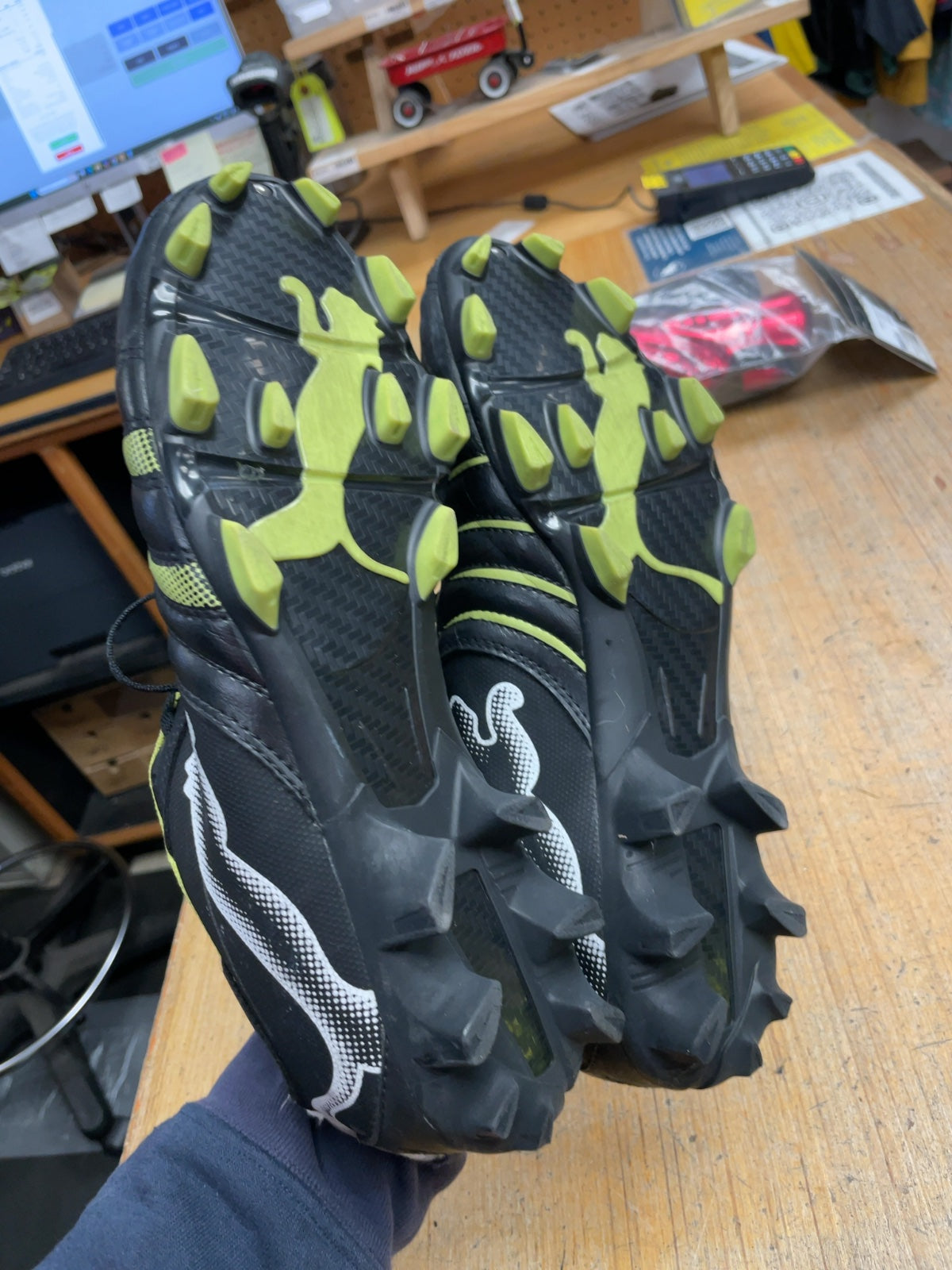 Puma Size 10 Soccer Cleats Black / Green