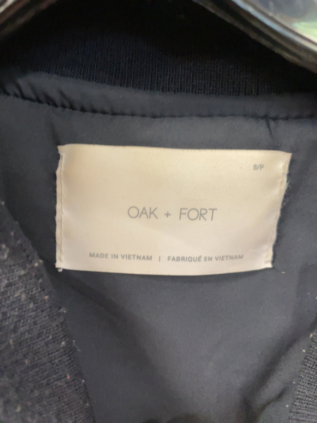 Oak + Fort Quilted Bomber Jacket Size S