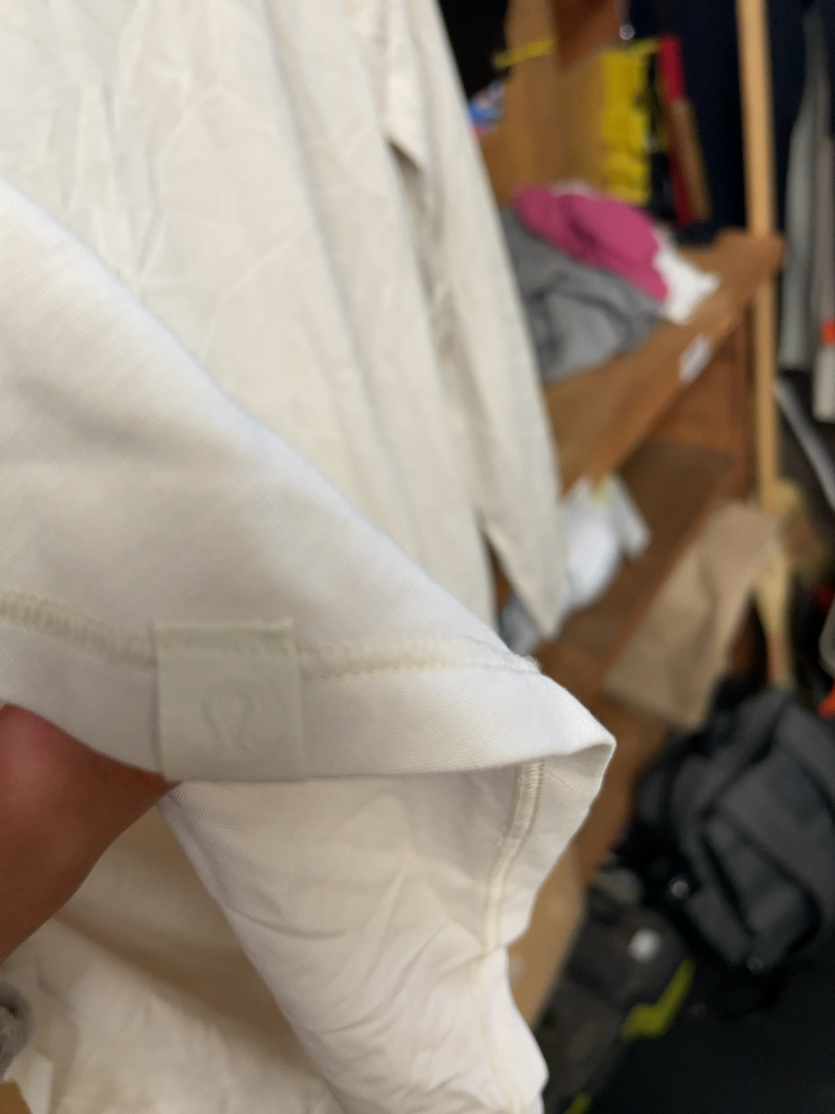Lululemon Back in Action Long Sleeve Shirt Size 12 Cream