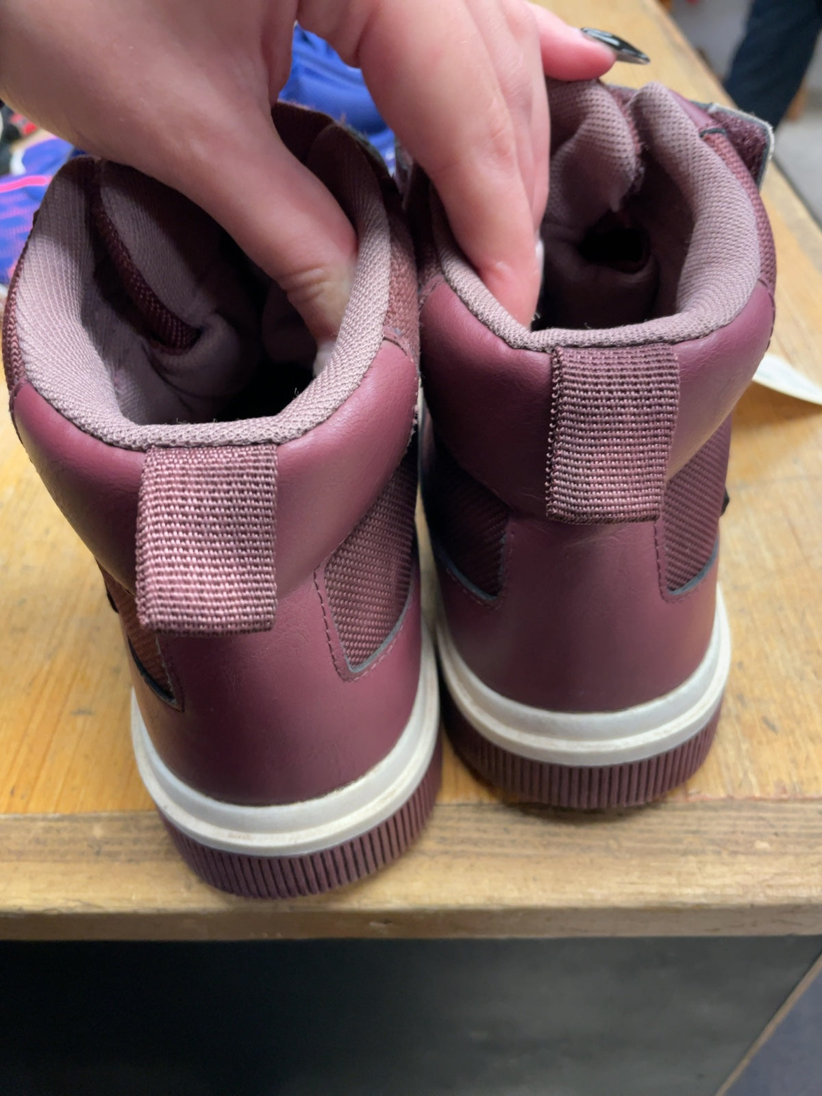 H&M High-Top Winter Boots Size 3.5 Purple