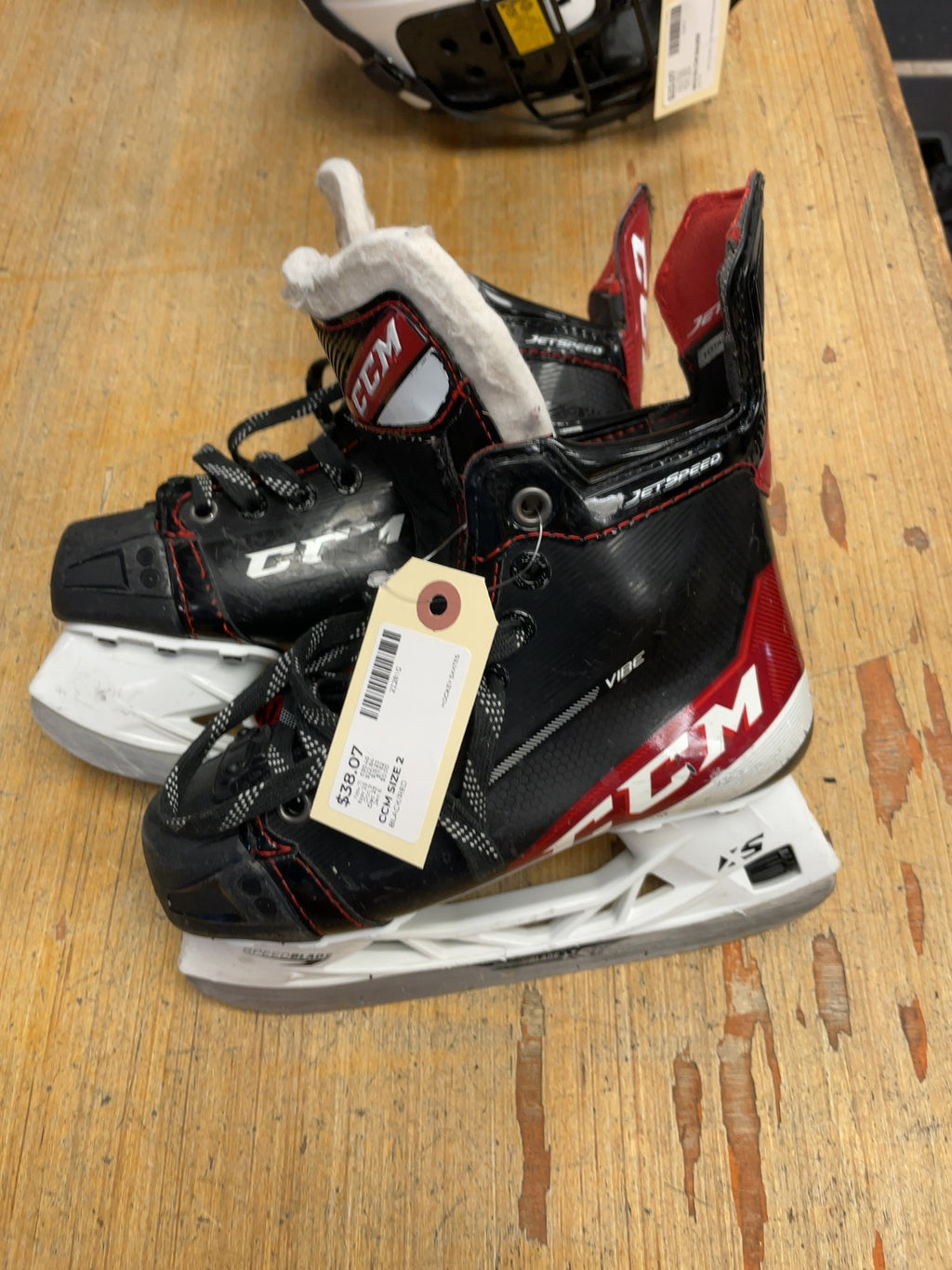CCM JetSpeed Vibe Size 2 Hockey Skates