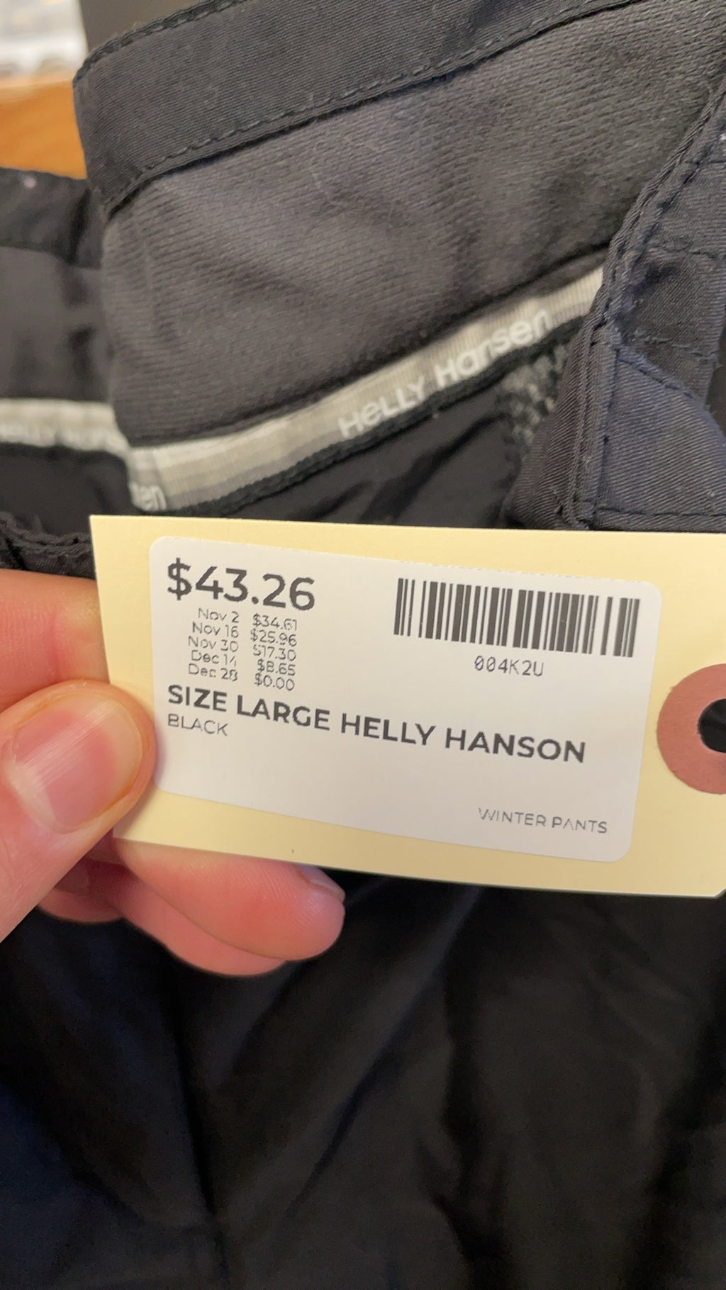 Helly Hansen Size L Regular Winter Snow Pants