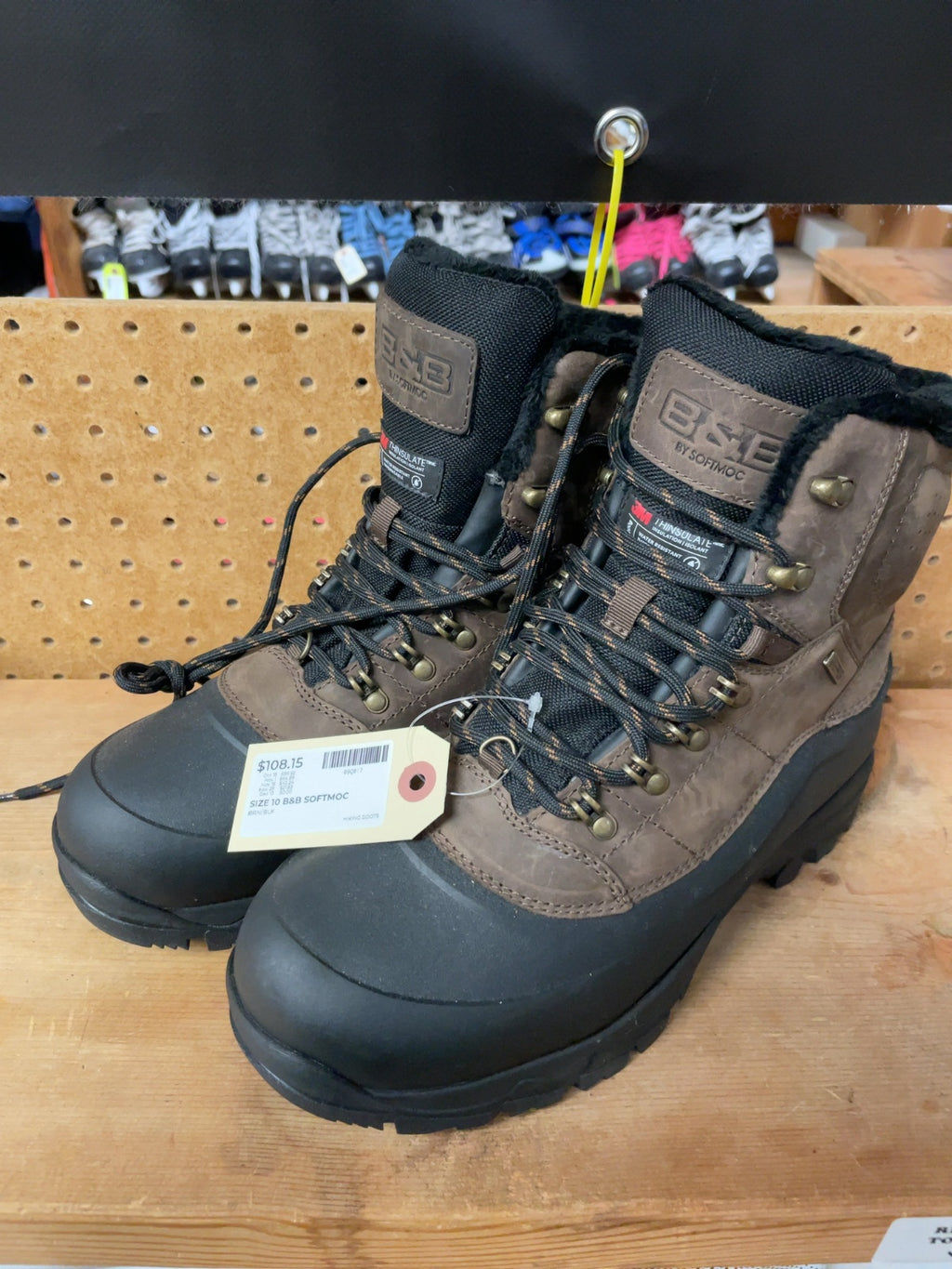 B&B by SoftMoc Waterproof Winter Hiking Boots Size 10