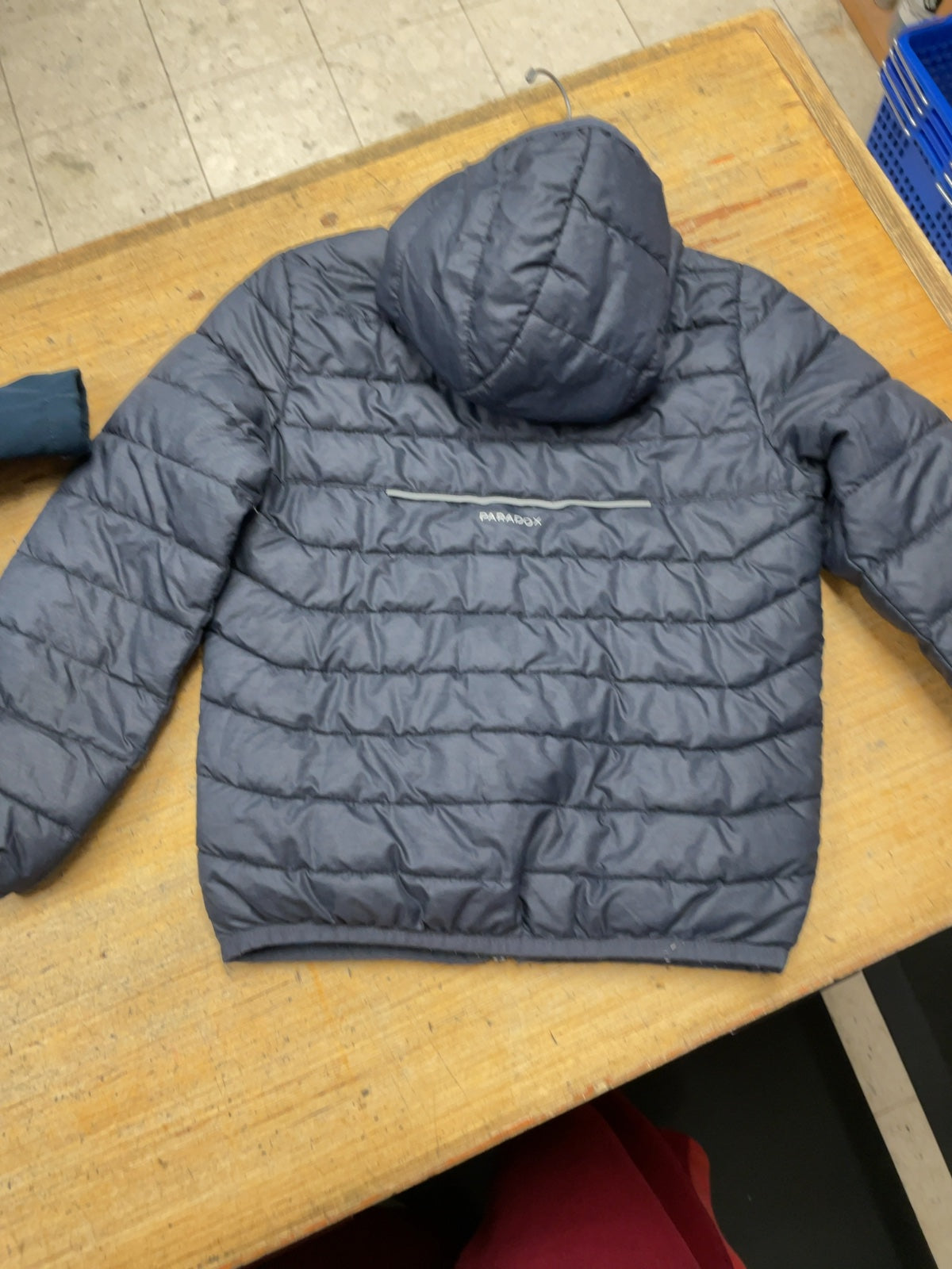 Paradox Hooded Puffer Jacket Junior Size 6 Blue