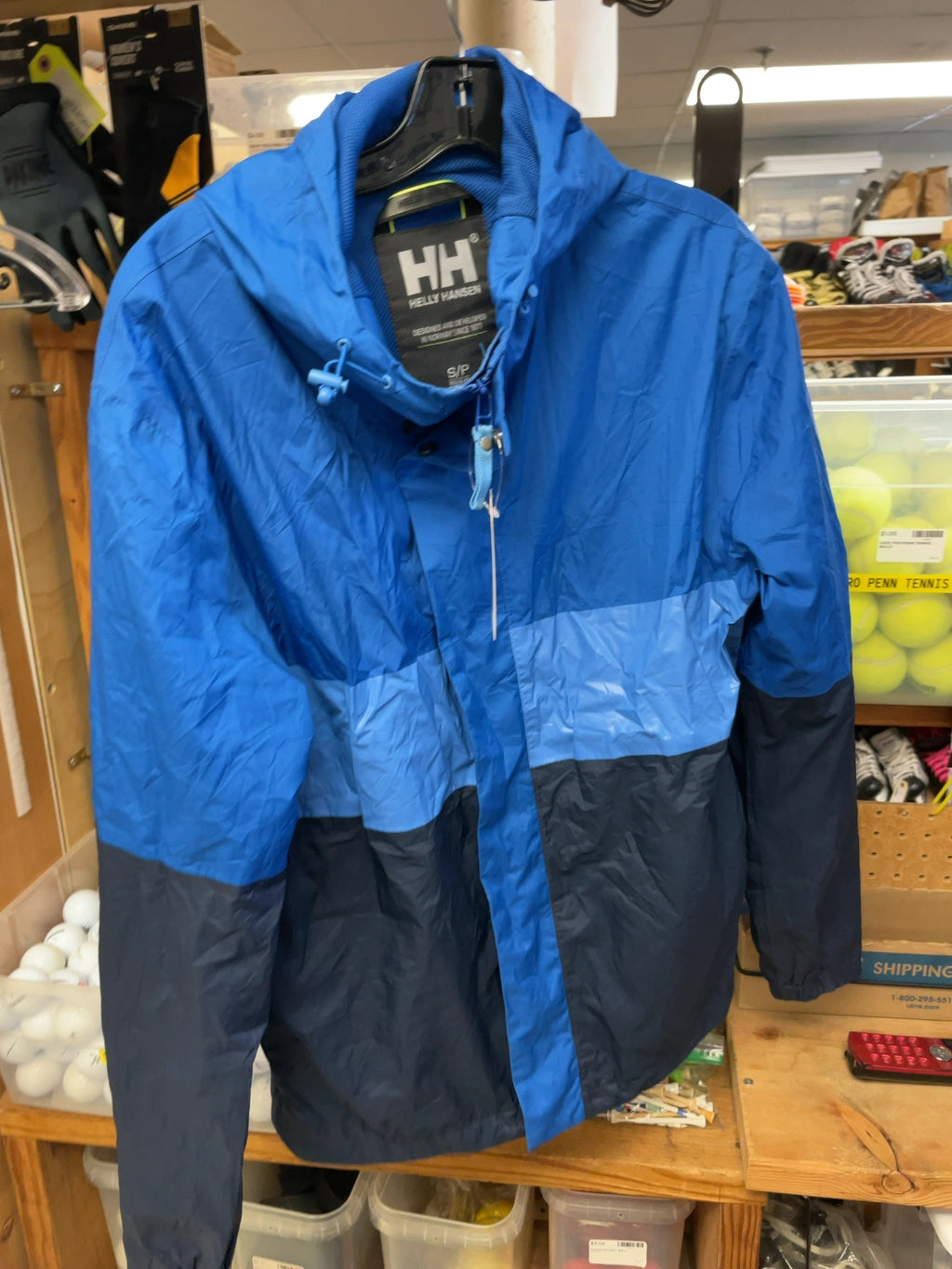 Helly Hansen Size S/P Rain Jacket Blue
