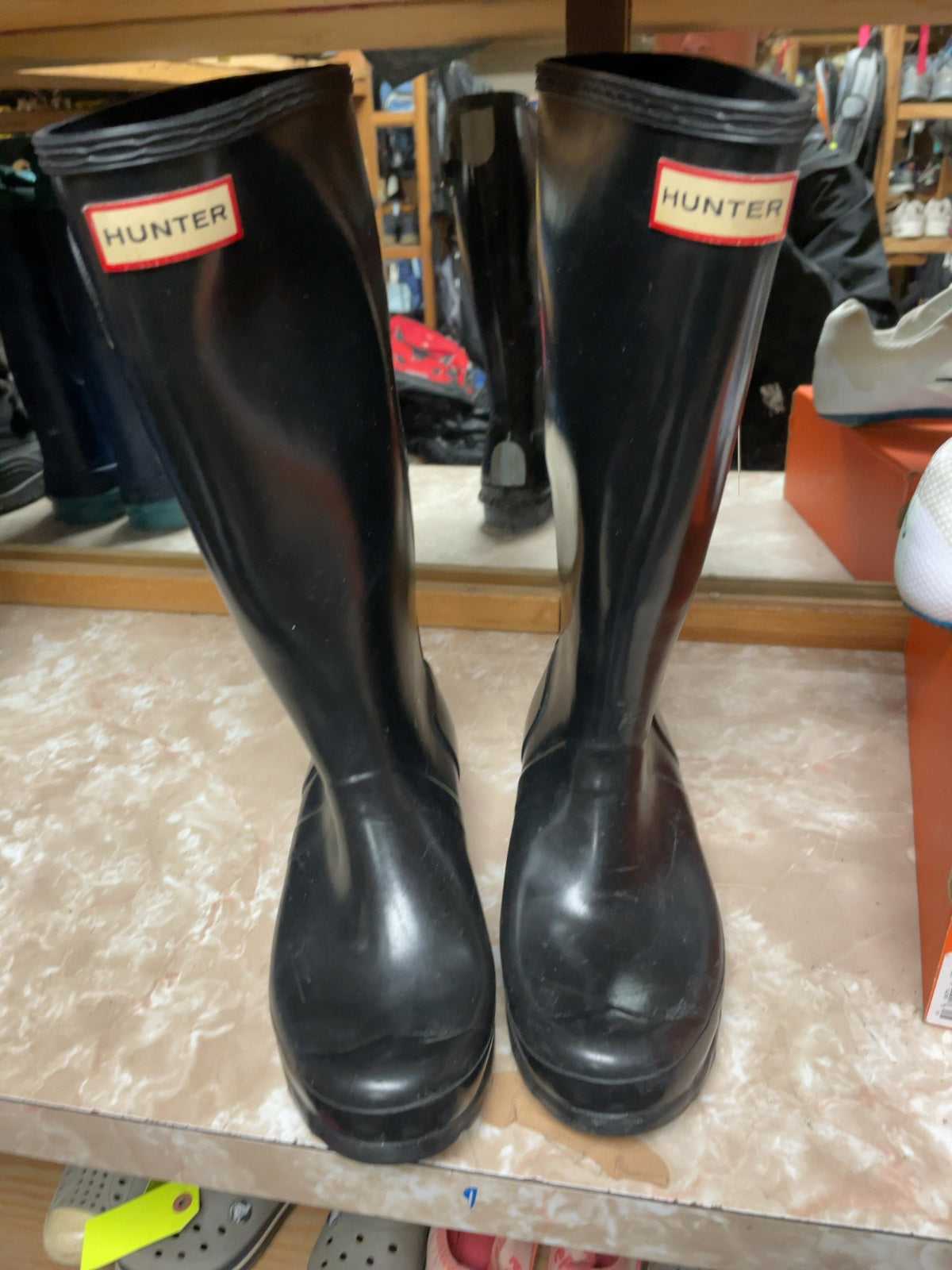 Hunter Tall Rain Boots Size 5 Black
