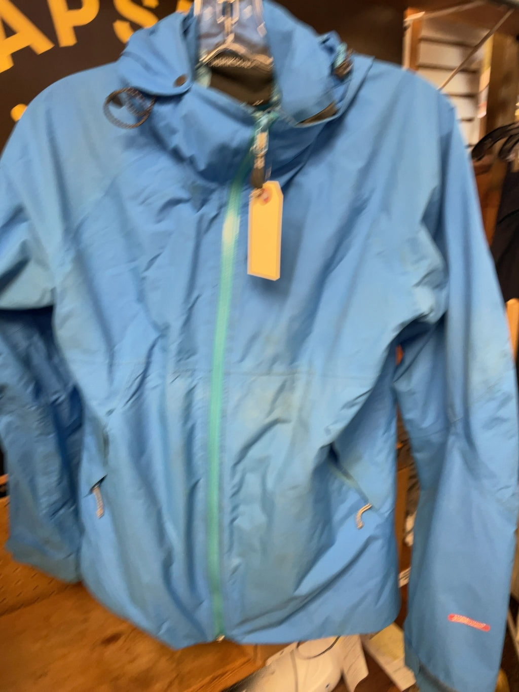 Didriksons STORMsystem Rain Jacket Size EU 38 Blue