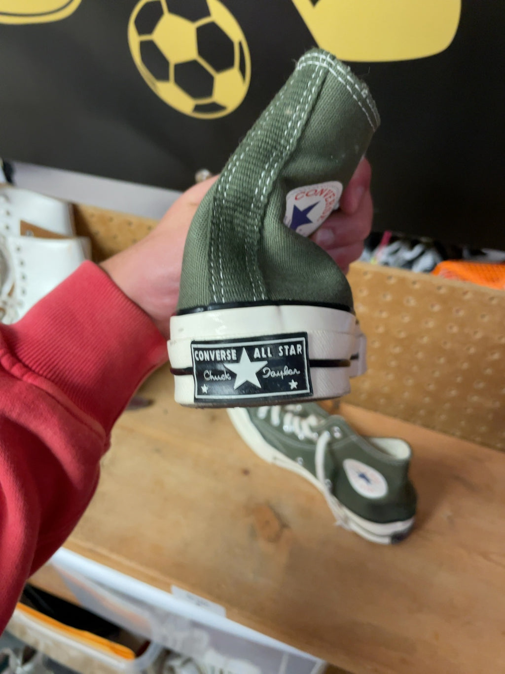 Converse Chuck Taylor All Star 70 High Top Size 5 Green