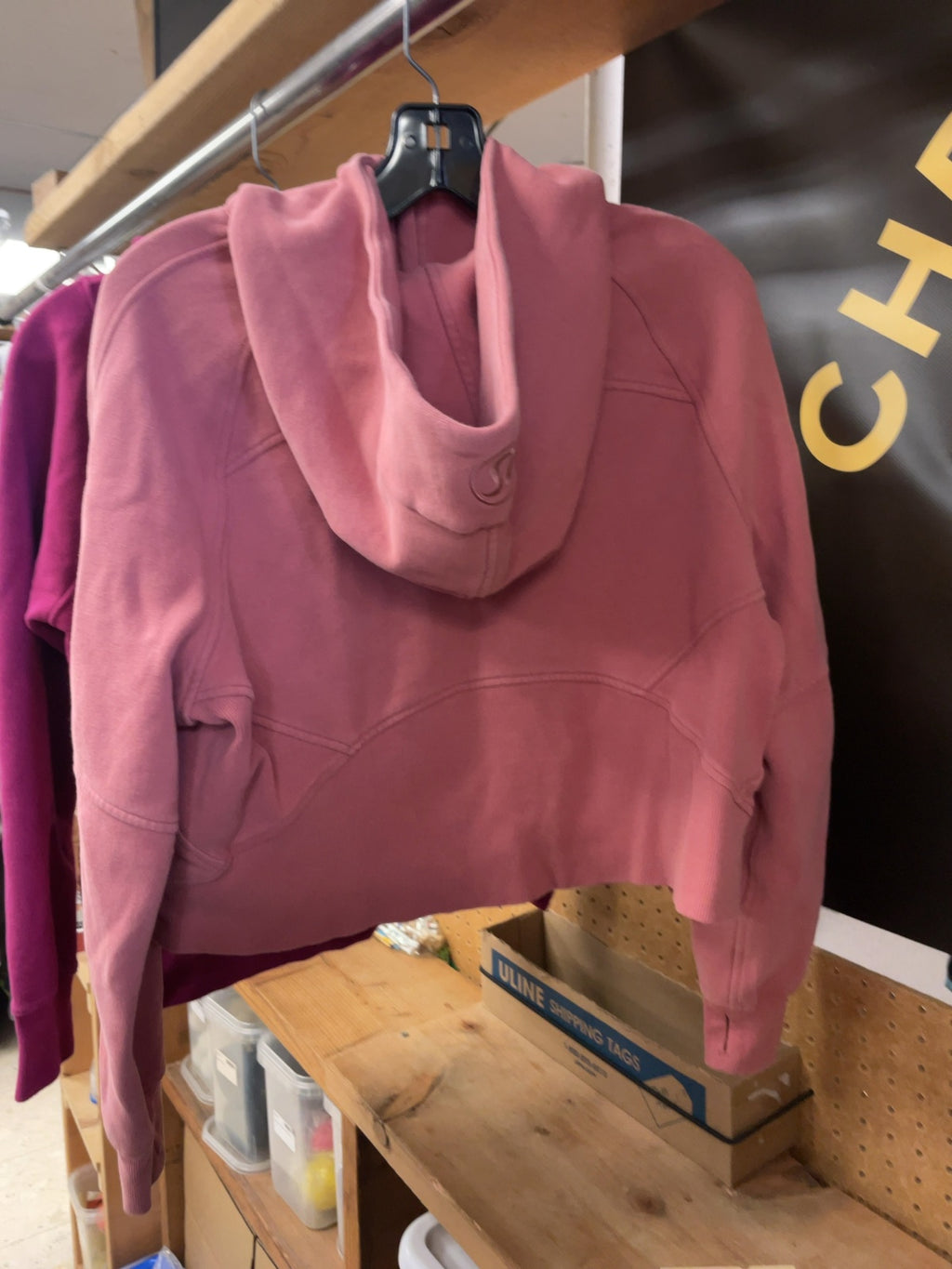 Lululemon Scuba Oversized Half-Zip Hoodie Size M/L Pink Quarterzip