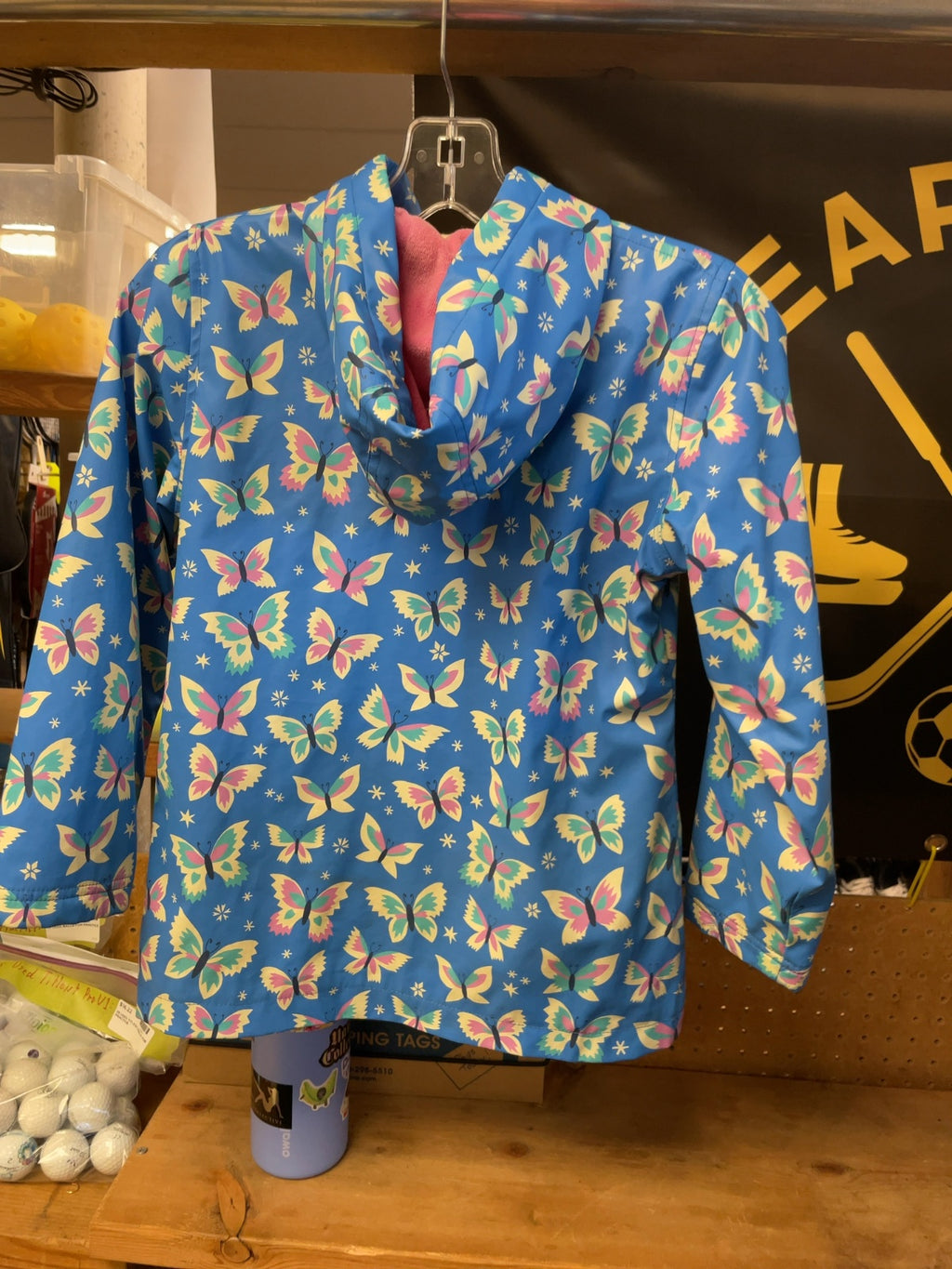 Hatley Size 8 Butterfly Print Rain Jacket
