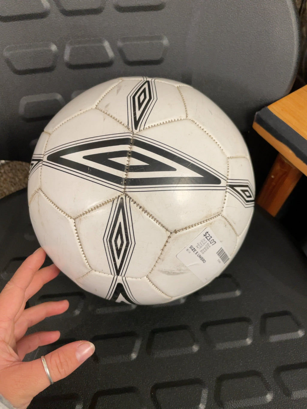 Umbro Soccer Ball Size 5 Black / White