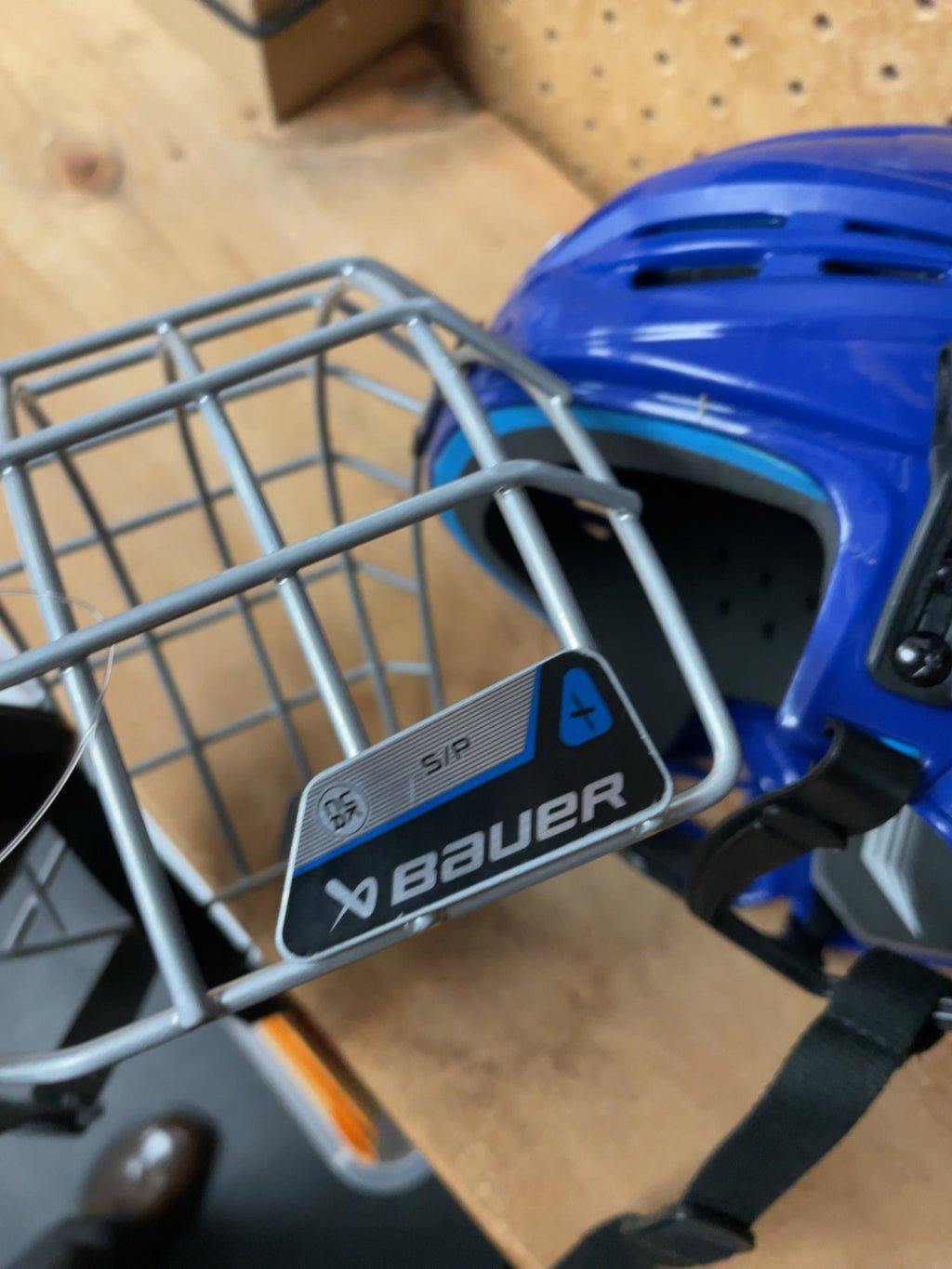 Bauer RE-AKT 55 Size S (52-57 cm) Hockey Helmet with Cage Blue