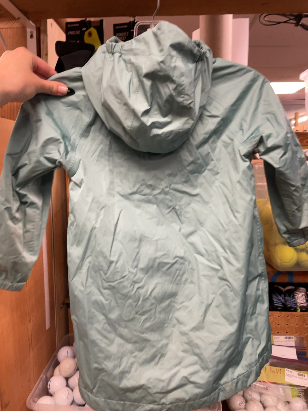 MEC Size 5 Fleece-Lined Hooded Rain Jacket