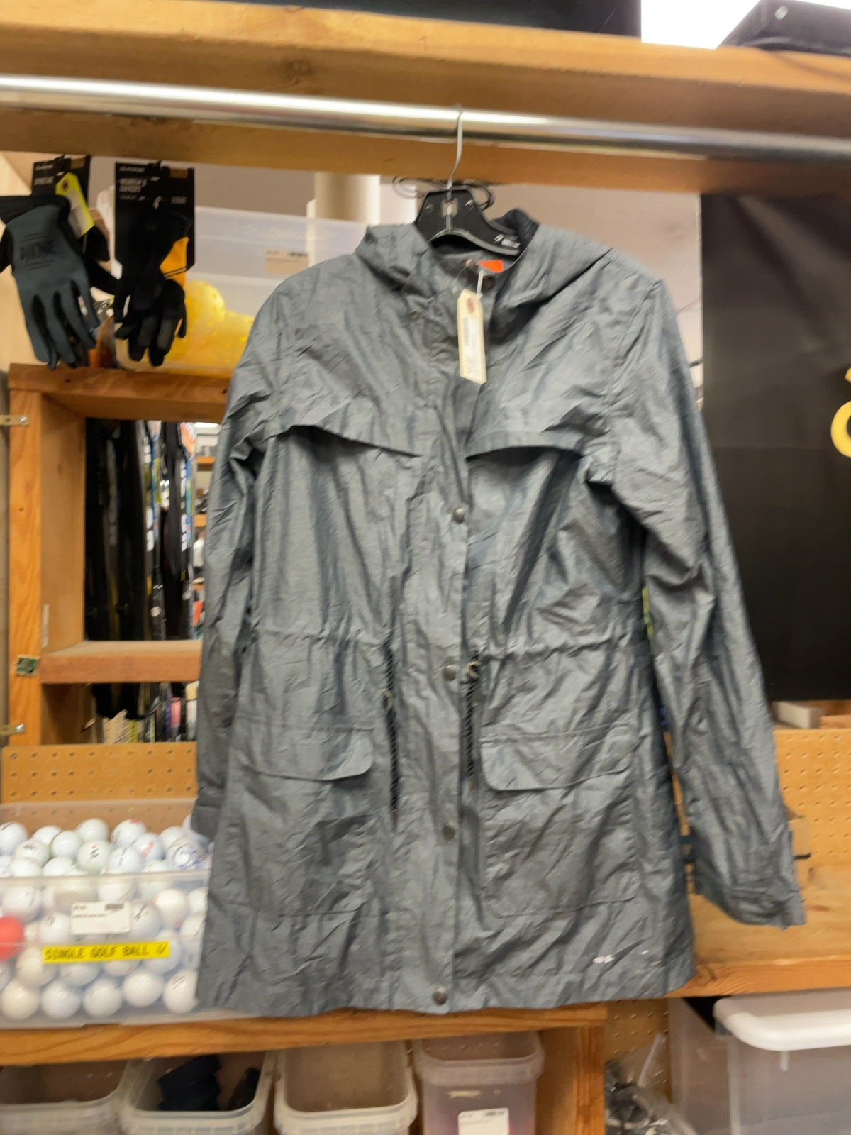Merrell Hooded Shell Jacket Size Medium Grey
