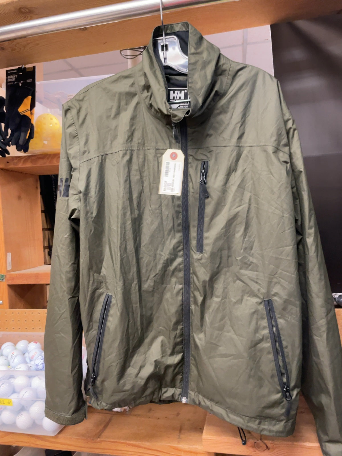 Helly Hansen Size Medium Shell Jacket Green