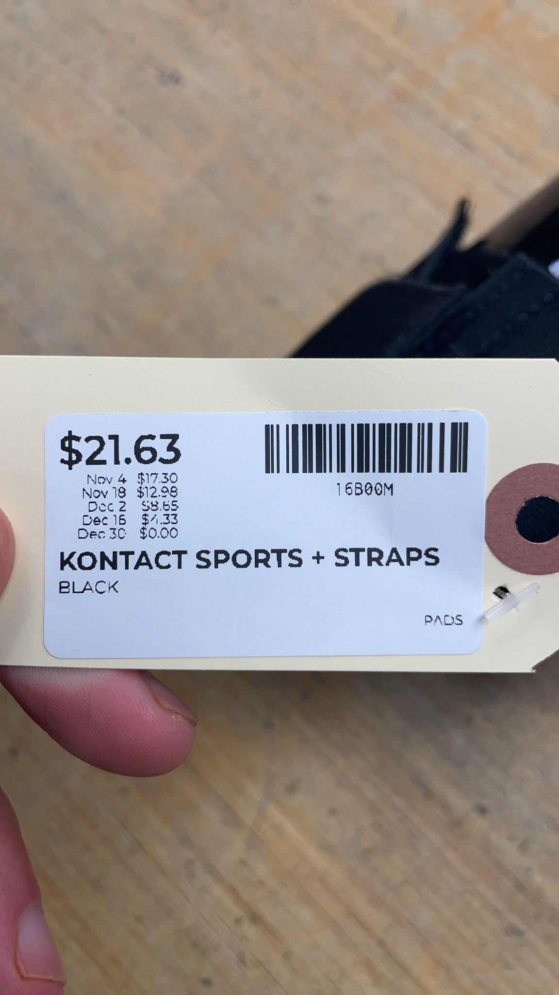 Kontact Sports Size M Martial Arts Shin Guards with Straps