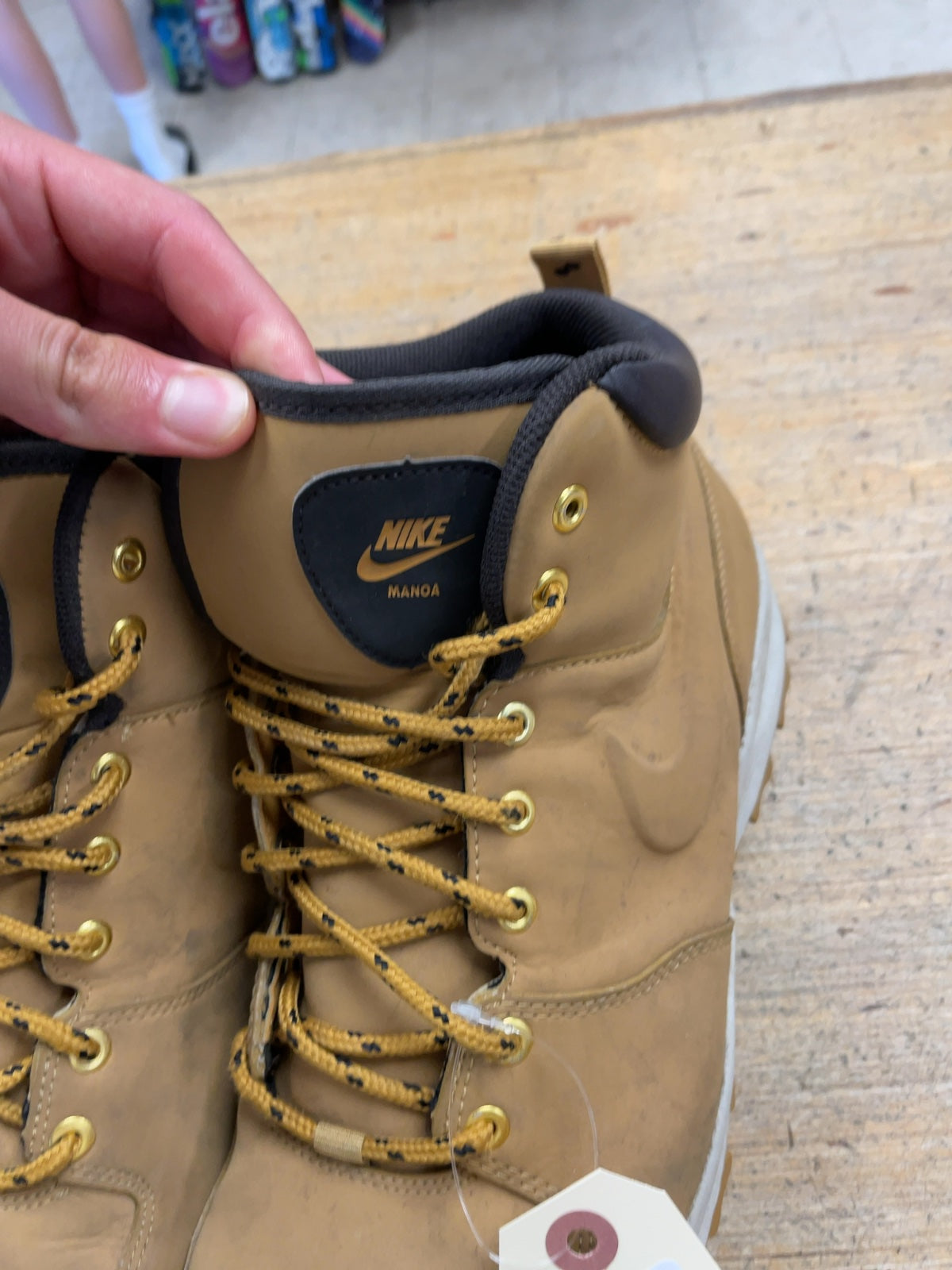 Nike Manoa Size 12 US Tan Hiking Boots