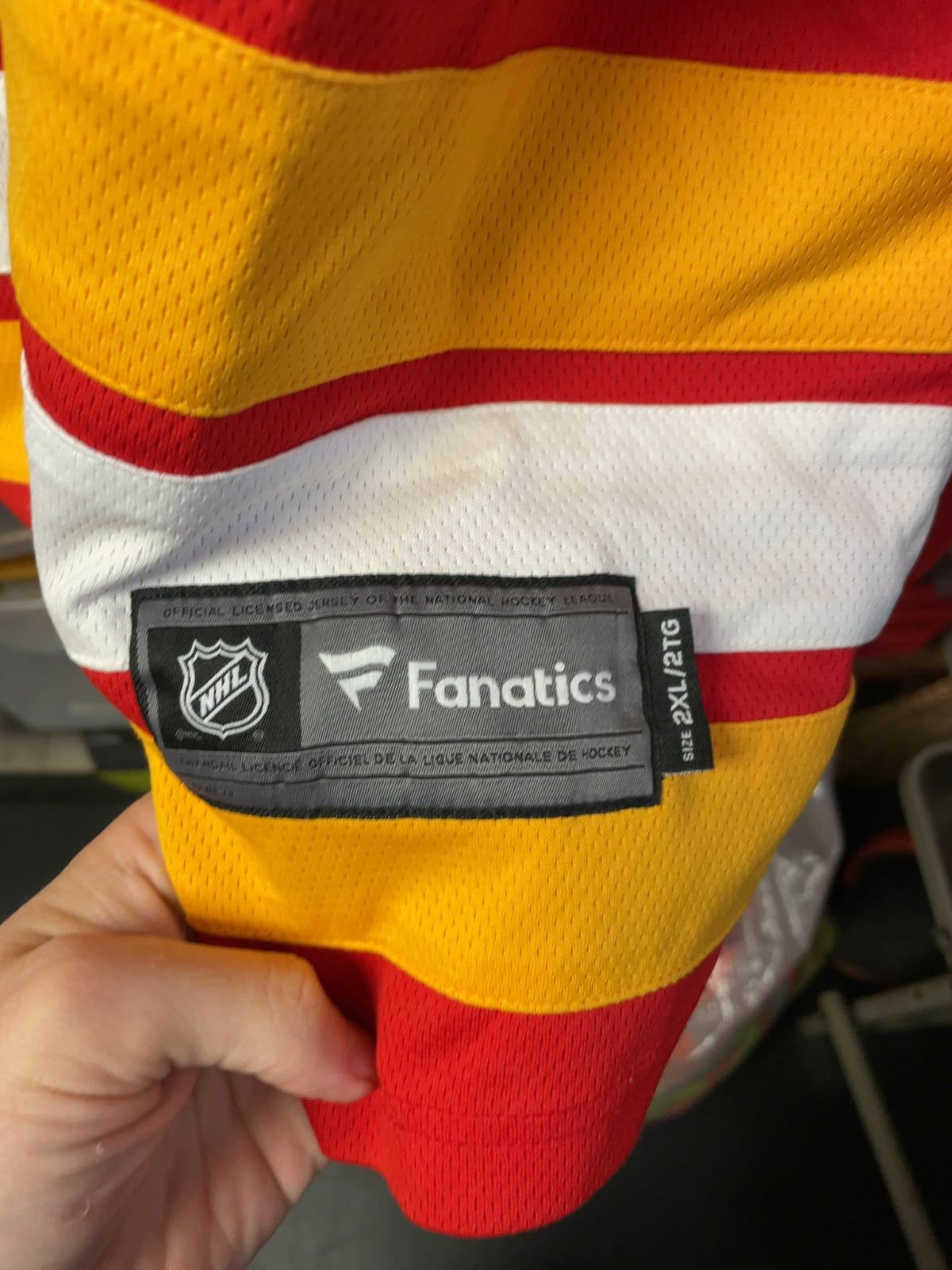 Fanatics Calgary Flames Breakaway Hockey Jersey Size 2XL