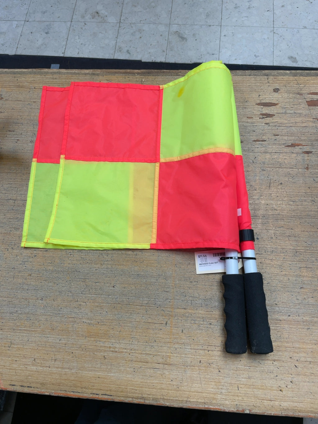 Referee Flag Set Orange/Yellow