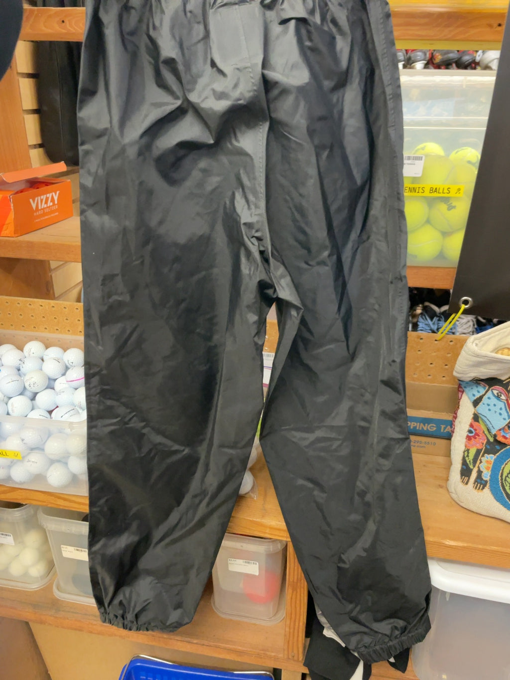 MEC Youth Rain Pants Size 14 Black