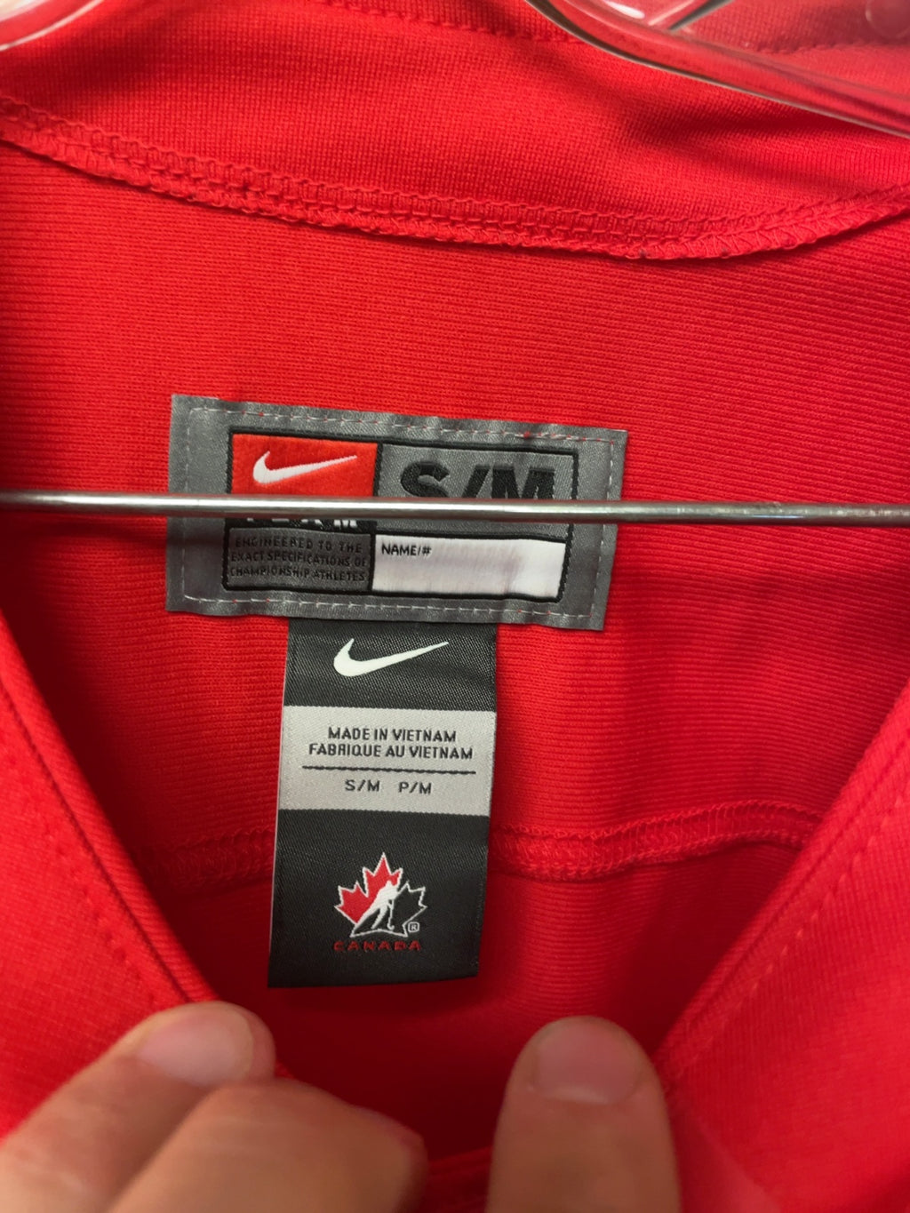 Nike Hockey Canada Olympic Jersey Size S/M Red