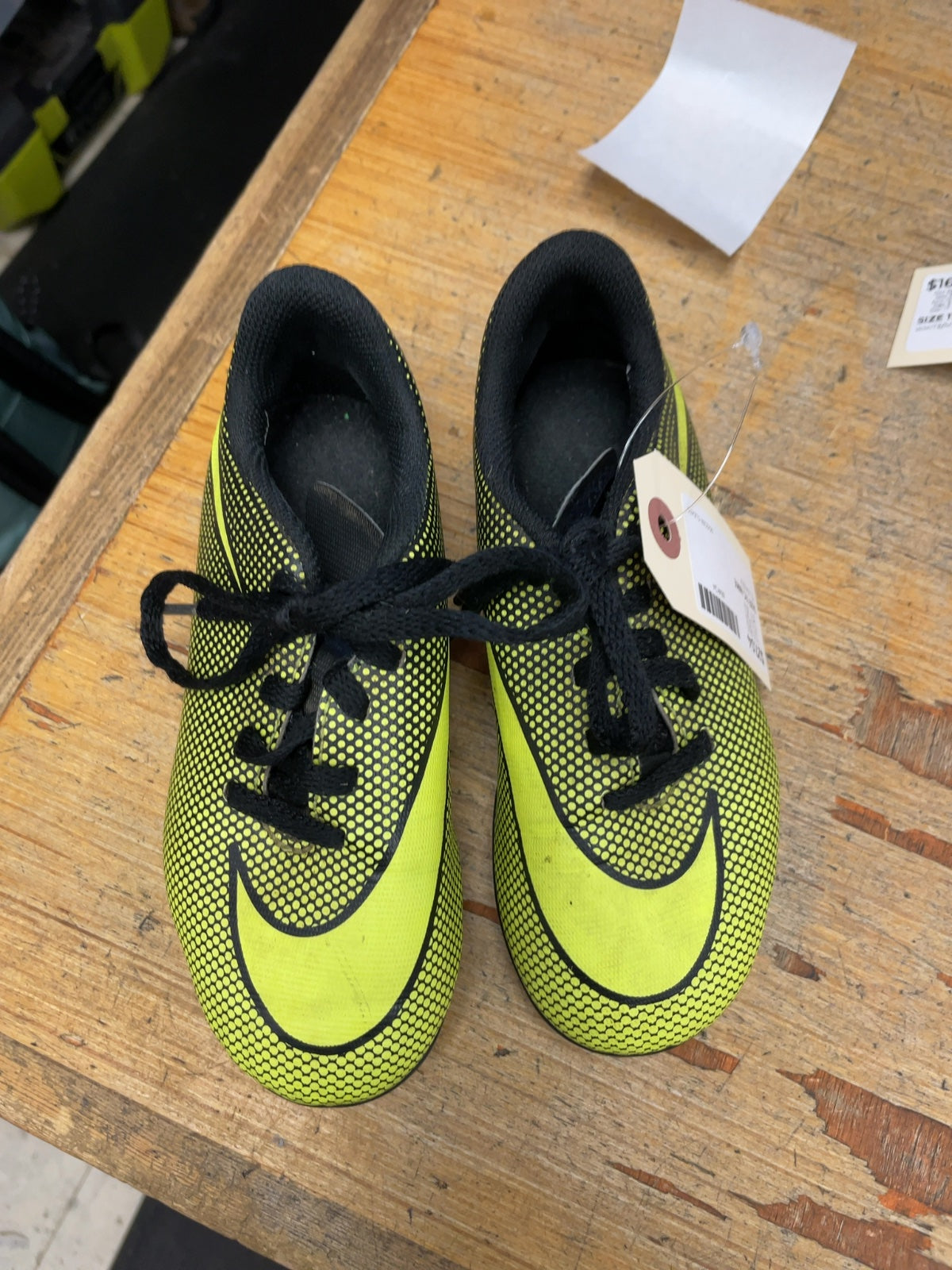 Nike Size 11C Soccer Cleats Yellow/Black