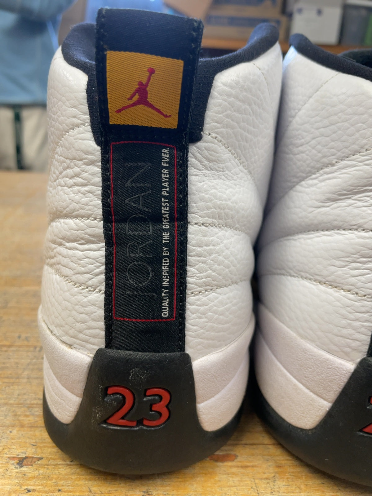 Jordan Air Jordan 12 Retro Size 17 US White/Black Basketball Shoes