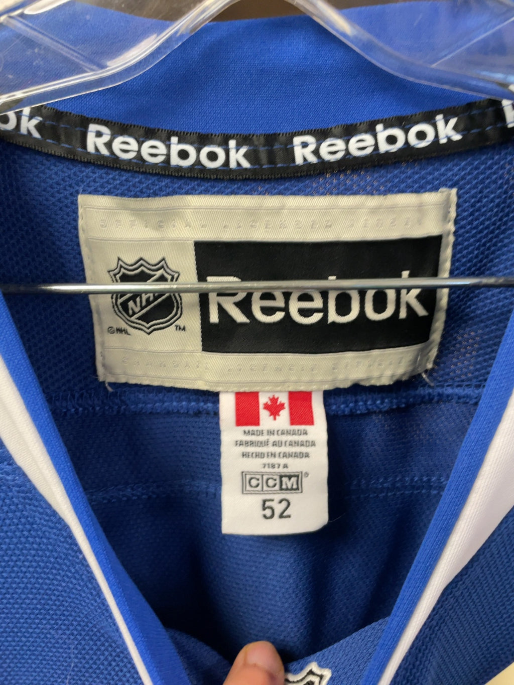 Reebok CCM Vancouver Canucks Henrik Sedin 52 Hockey Jersey