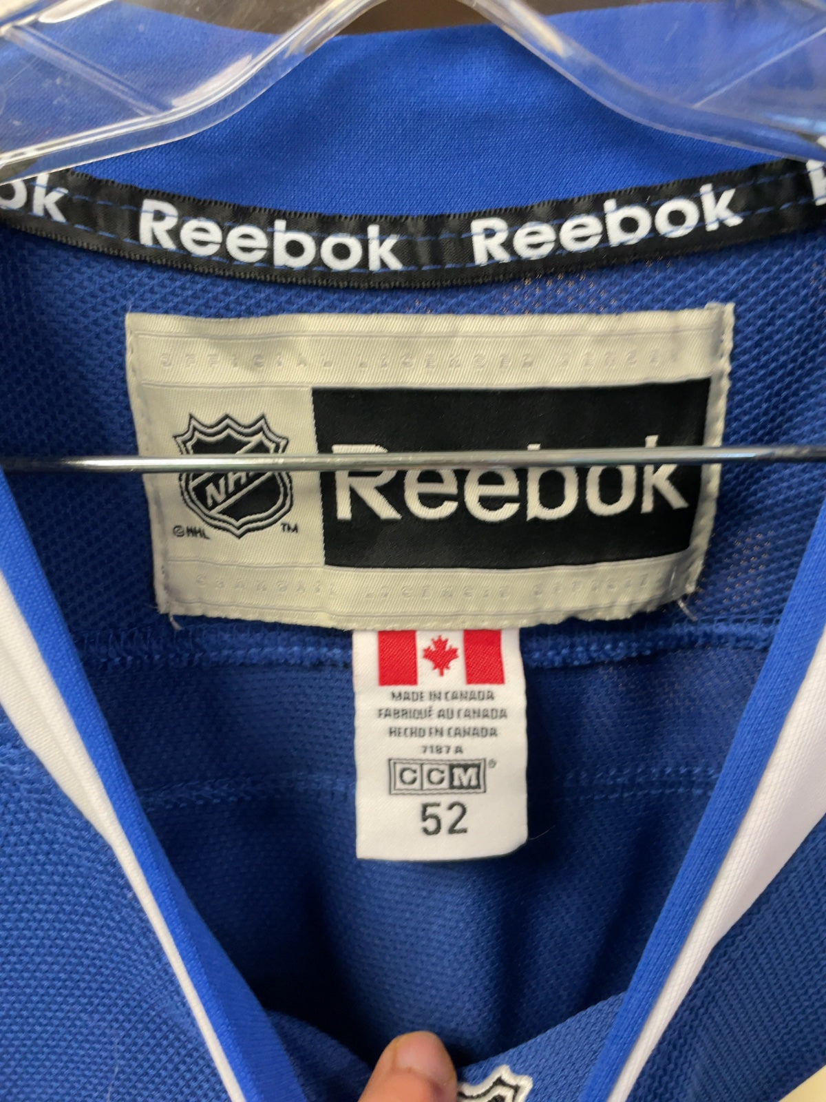 Reebok CCM Vancouver Canucks Henrik Sedin 52 Hockey Jersey