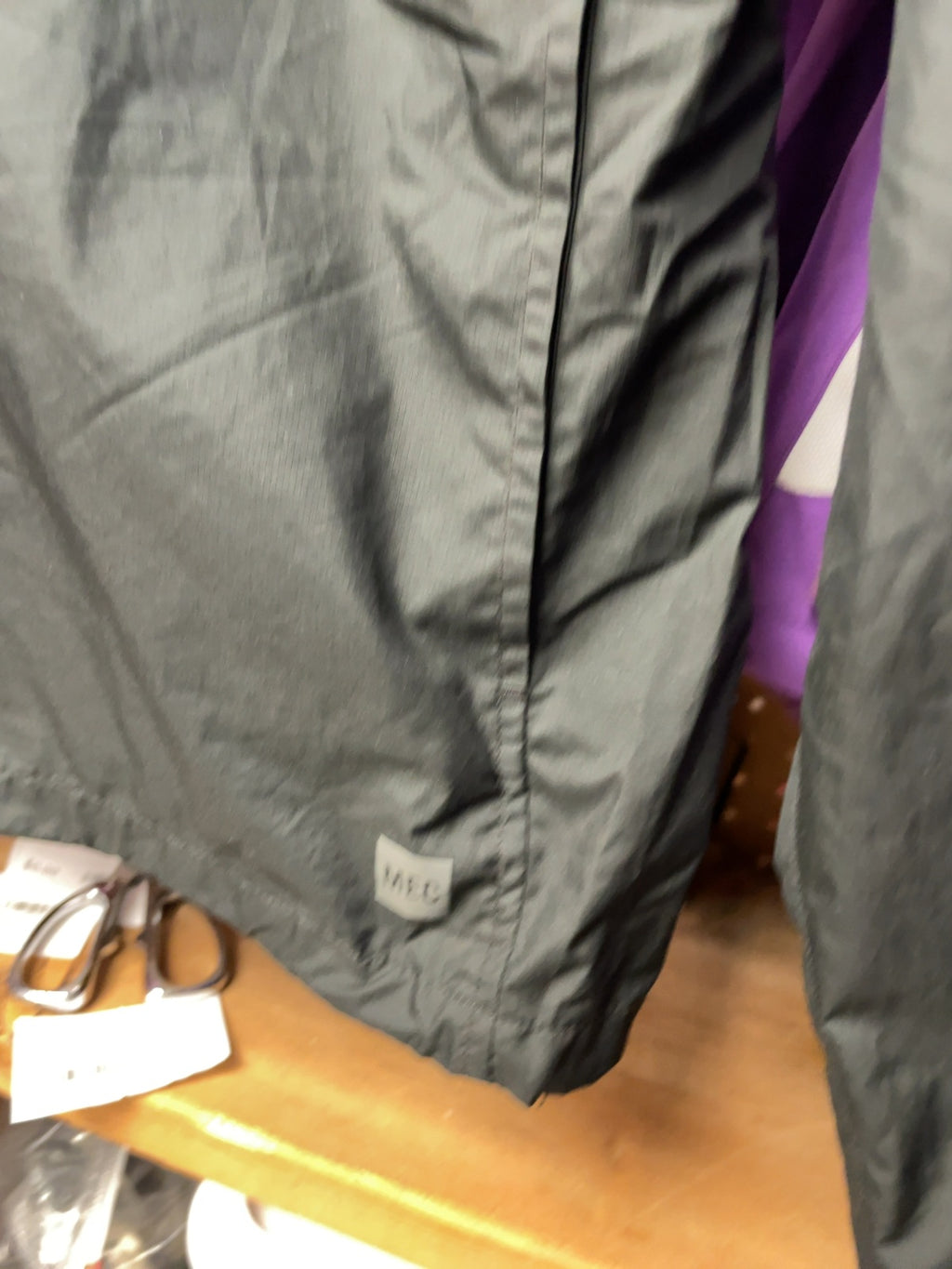 MEC Rain Jacket Size XS Black
