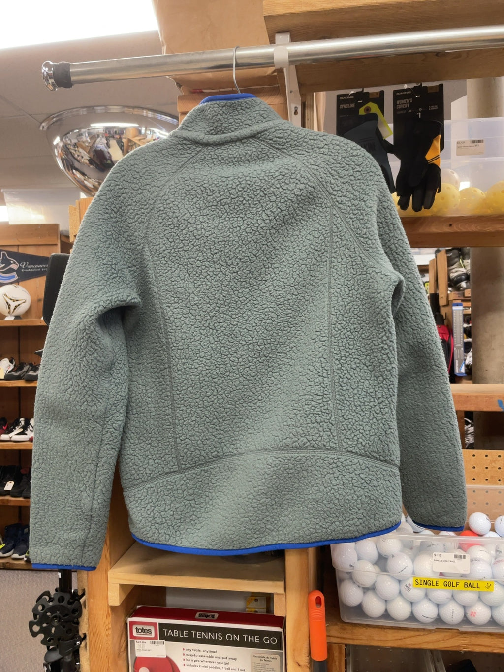 Patagonia Retro Pile Fleece Jacket Size S Grey/Blue