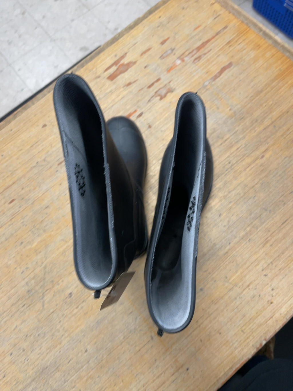 Size 8 Black Rain Boots