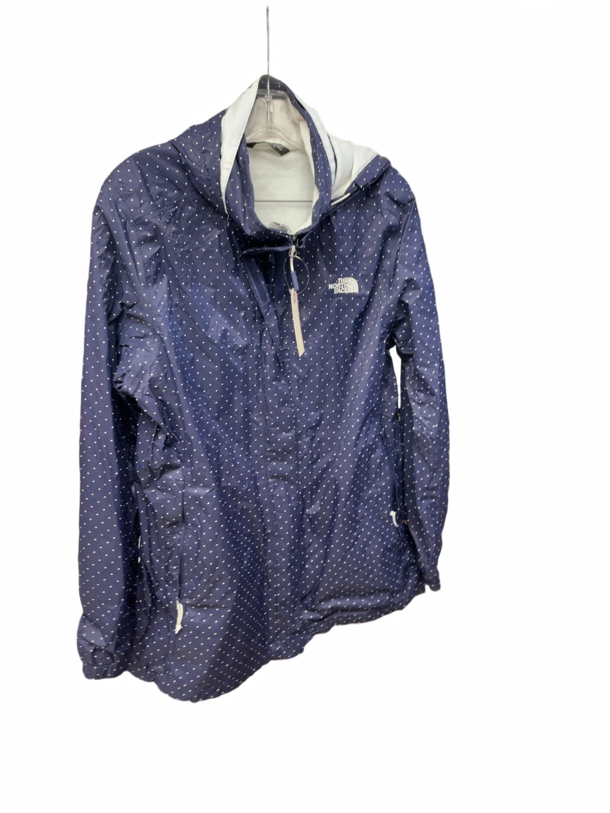 The North Face Women's Size XL Polka Dot Hooded Rain Jacket