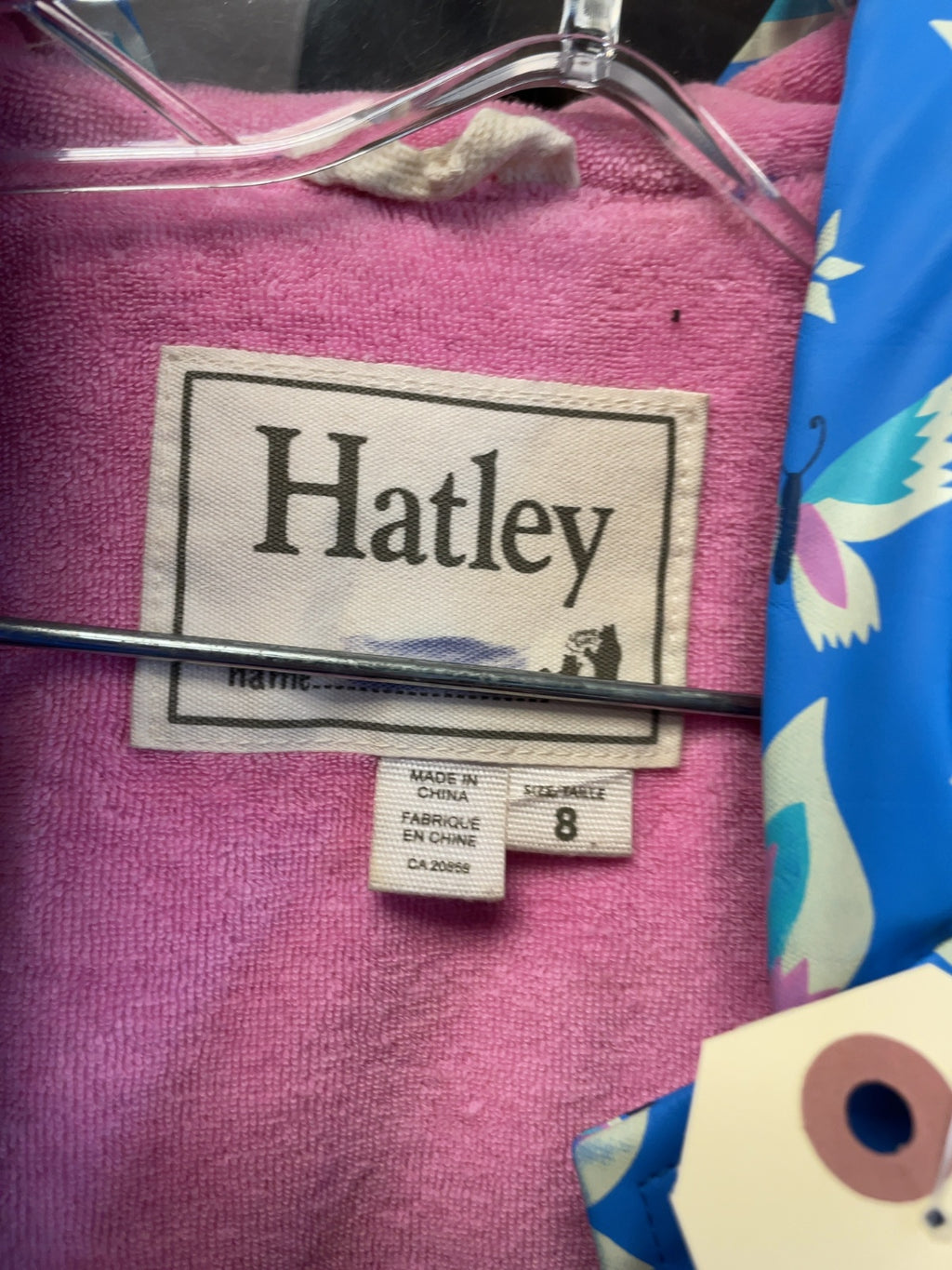 Hatley Size 8 Butterfly Print Rain Jacket