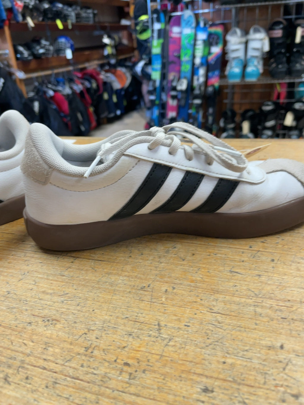 adidas VL Court 3.0 Size 3.5 Sneakers White/Black