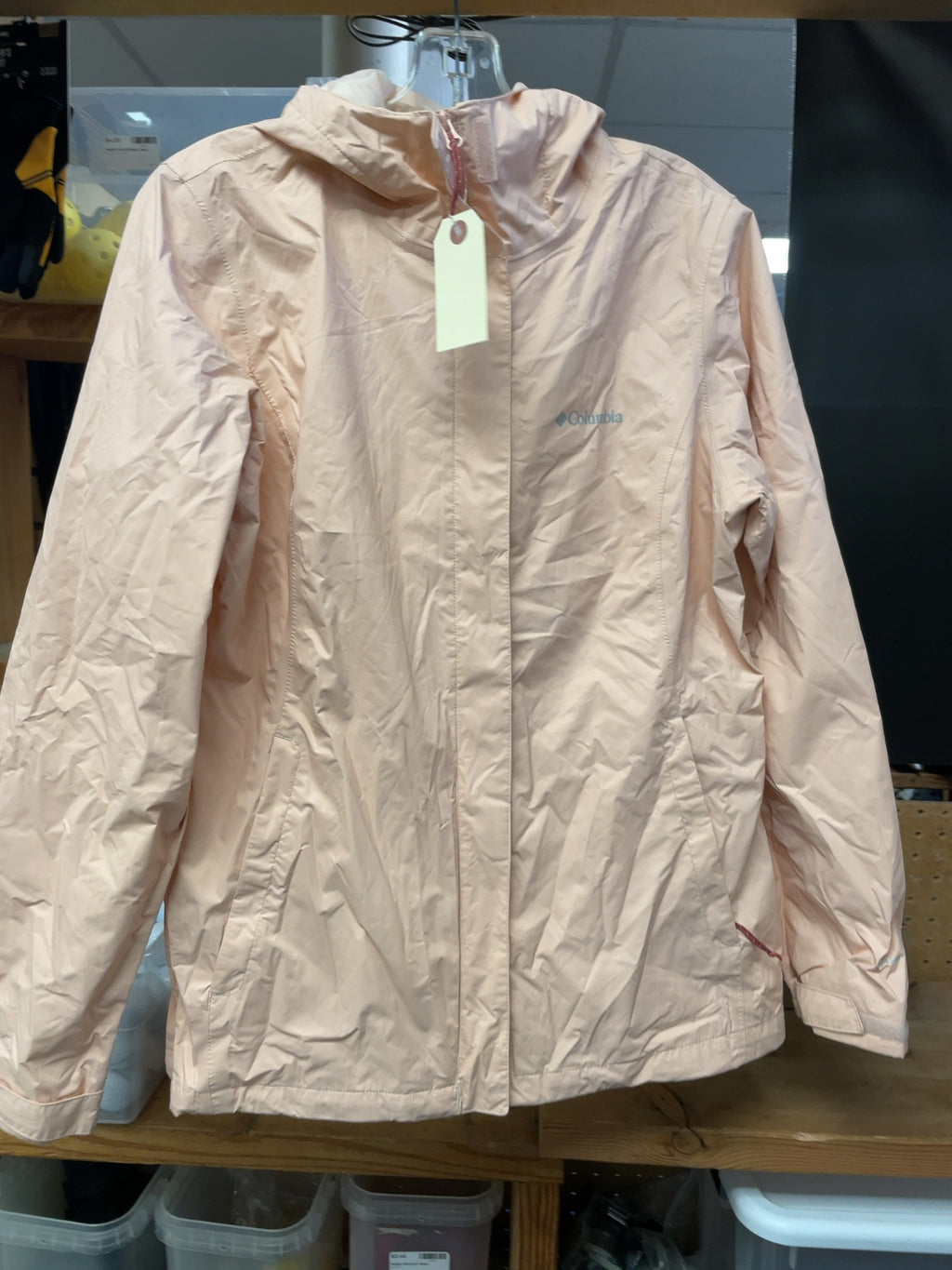 Columbia Omni-Tech Rain Jacket Size M Pink