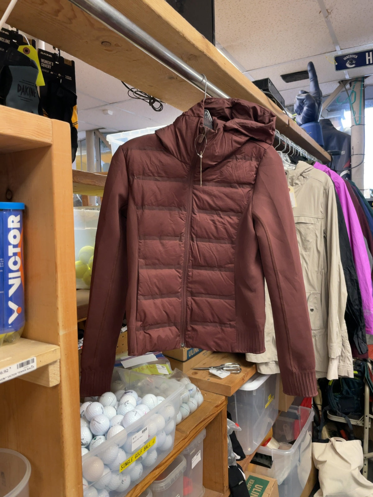 lululemon Size 4 Hooded Hybrid Down Puffer Jacket