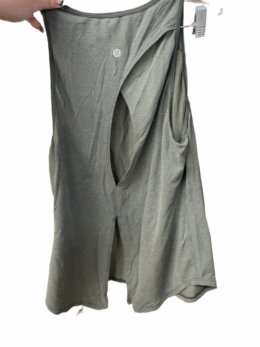 Lululemon Open Back Sleeveless Tank Top Size 4 Green